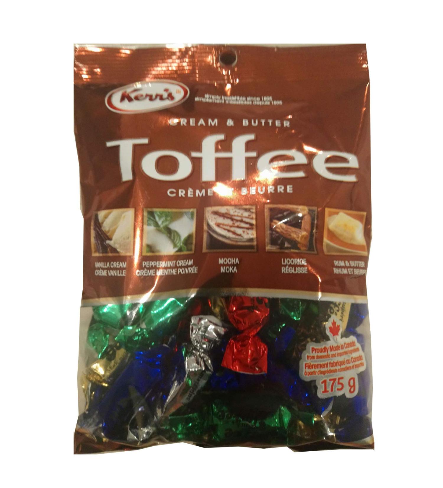 Kerr's Cream & Butter Toffee Candies 175g (Pack of 2)