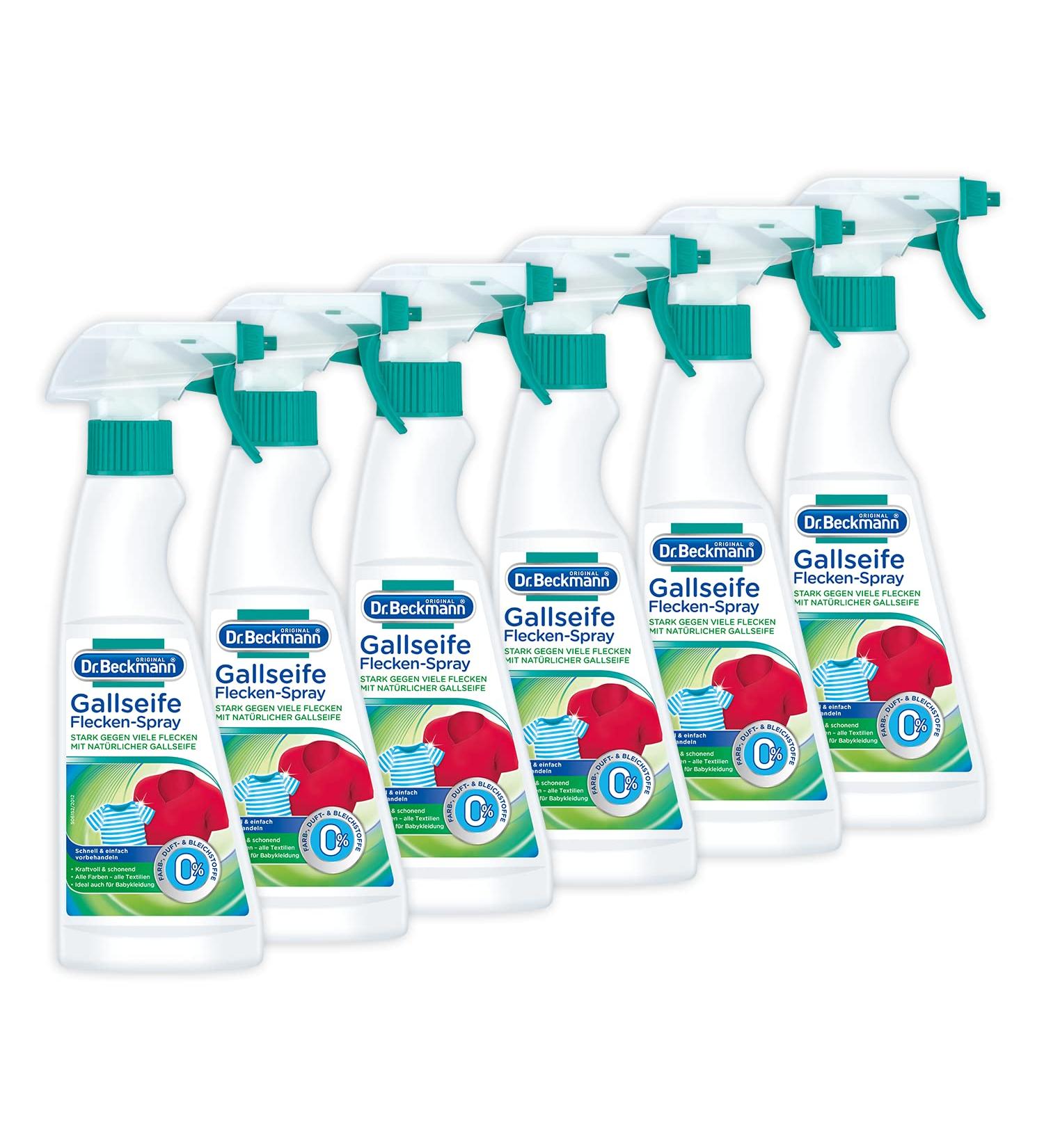 Buy Dr. Beckmann Gall Soap Stain Spray - 6 Pack (6 x 250 ml) | Natural Gall Soap for Effective Stain Removal - International Shipping Available - Buy Online on GoSupps.com