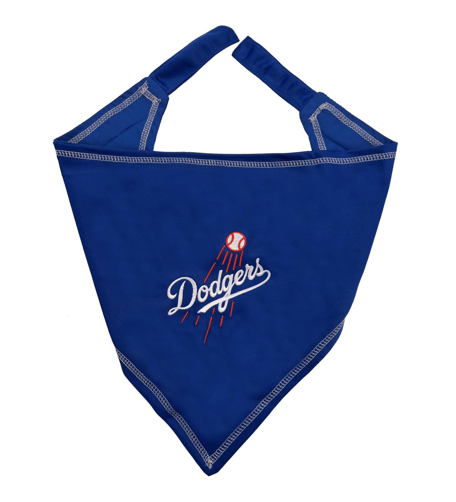 Pets First MLB Los Angeles Dodgers TIE Bandana, Small/Medium. Dog Bandana Scarf Bib for Pet Cat Dog. The Ultimate Game-Day, Party Bandanna (LAD-3550-S-M) Small/Medium Team Color