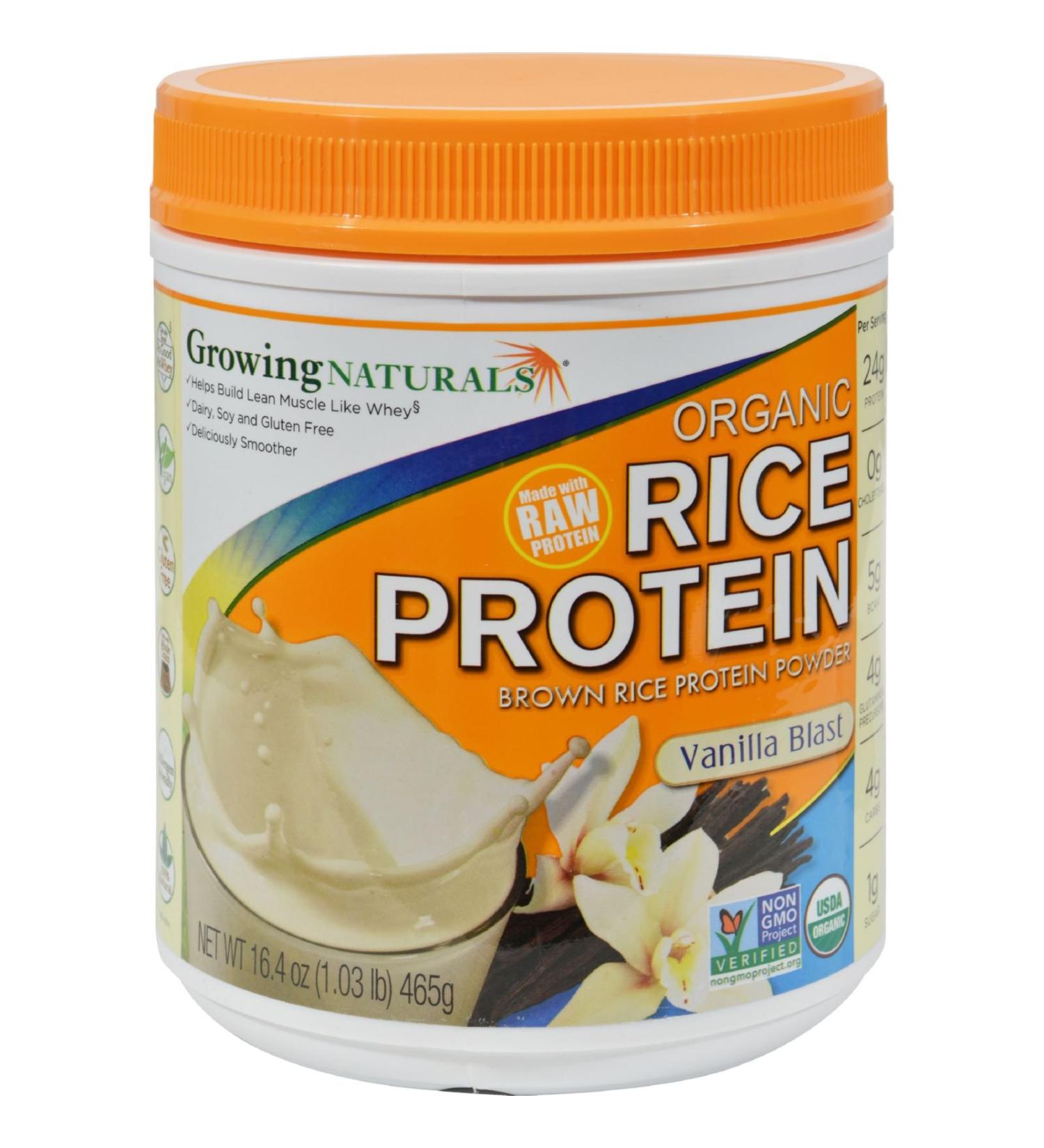 Growing Naturals Prtn Rice Pwdr Vnla Org