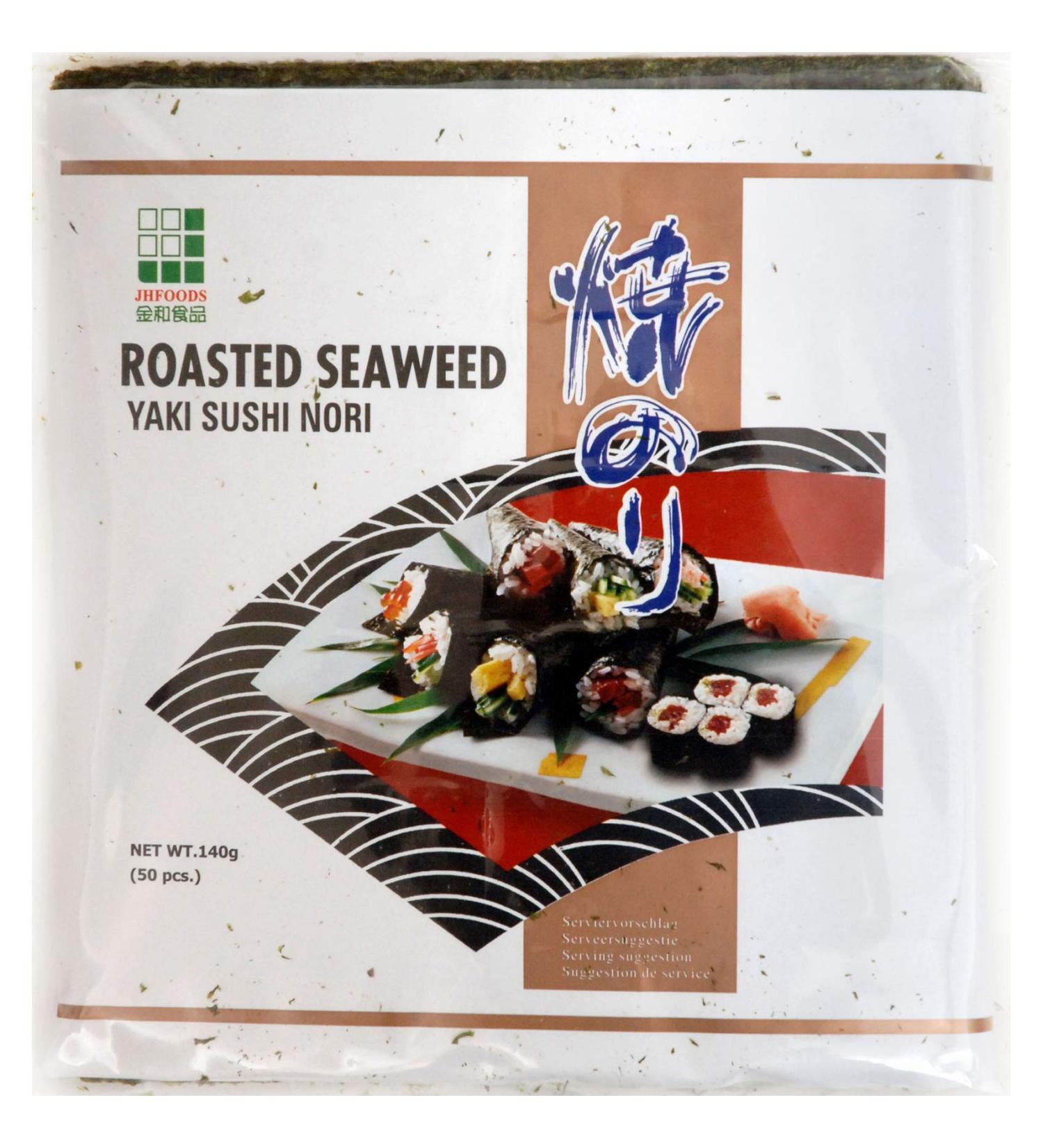 JHFOODS - Seetang Sushi Roasted Leaves (1 x 140 g) - Buy Online on GoSupps.com