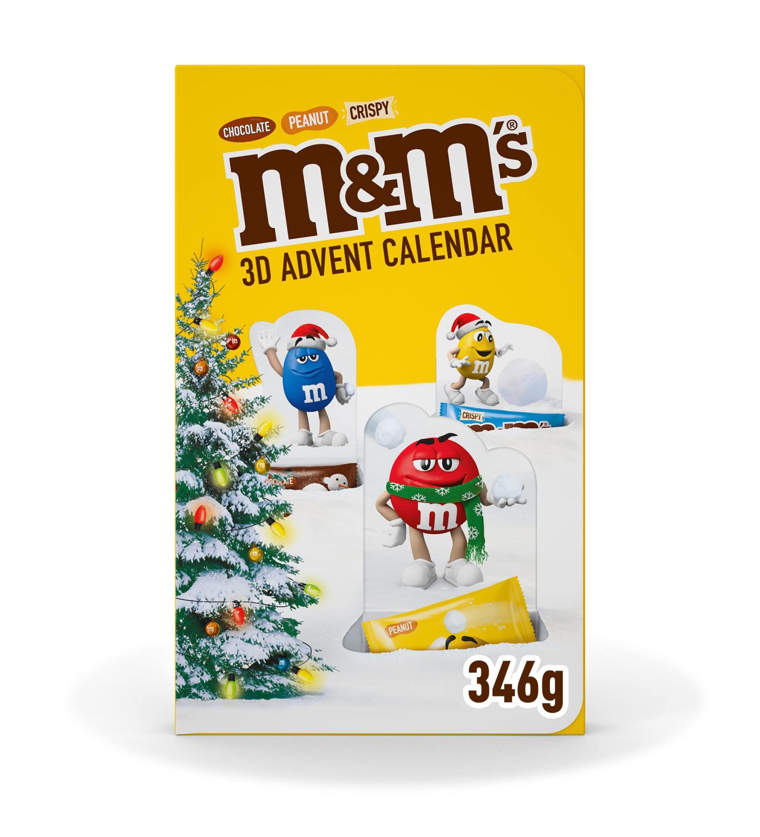 M&Ms Advent Calendar 2022 | 3D Pop-Up Christmas Calendar | 346g Chocolate Treats - International Shipping Available - Buy Online on GoSupps.com