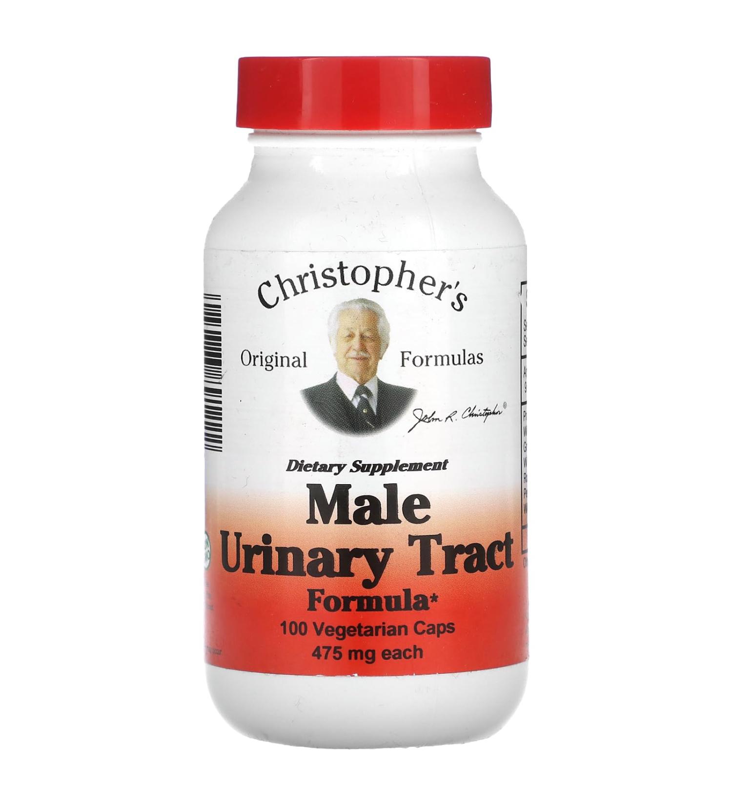 Christopher's Original Formulas Male Urinary Tract Formula 475 mg 100 Vegetarian Caps