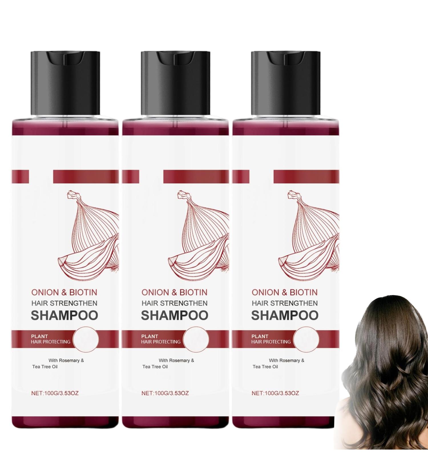  homomdy Organic Onion Shampoo for Hair Growth Natural Tea Tree Oil Shampoo with Rosemary for Stronger Thicker Less Hair Loss and Breakage - Buy Online on GoSupps.com