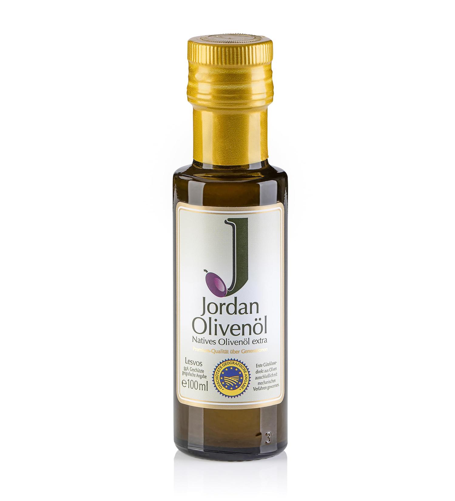 Premium Jordan Olive Oil | Greek Island of Lesbos | Traditional Cold-Pressed | 100ml Elegant Glass Bottle - Buy Online on GoSupps.com