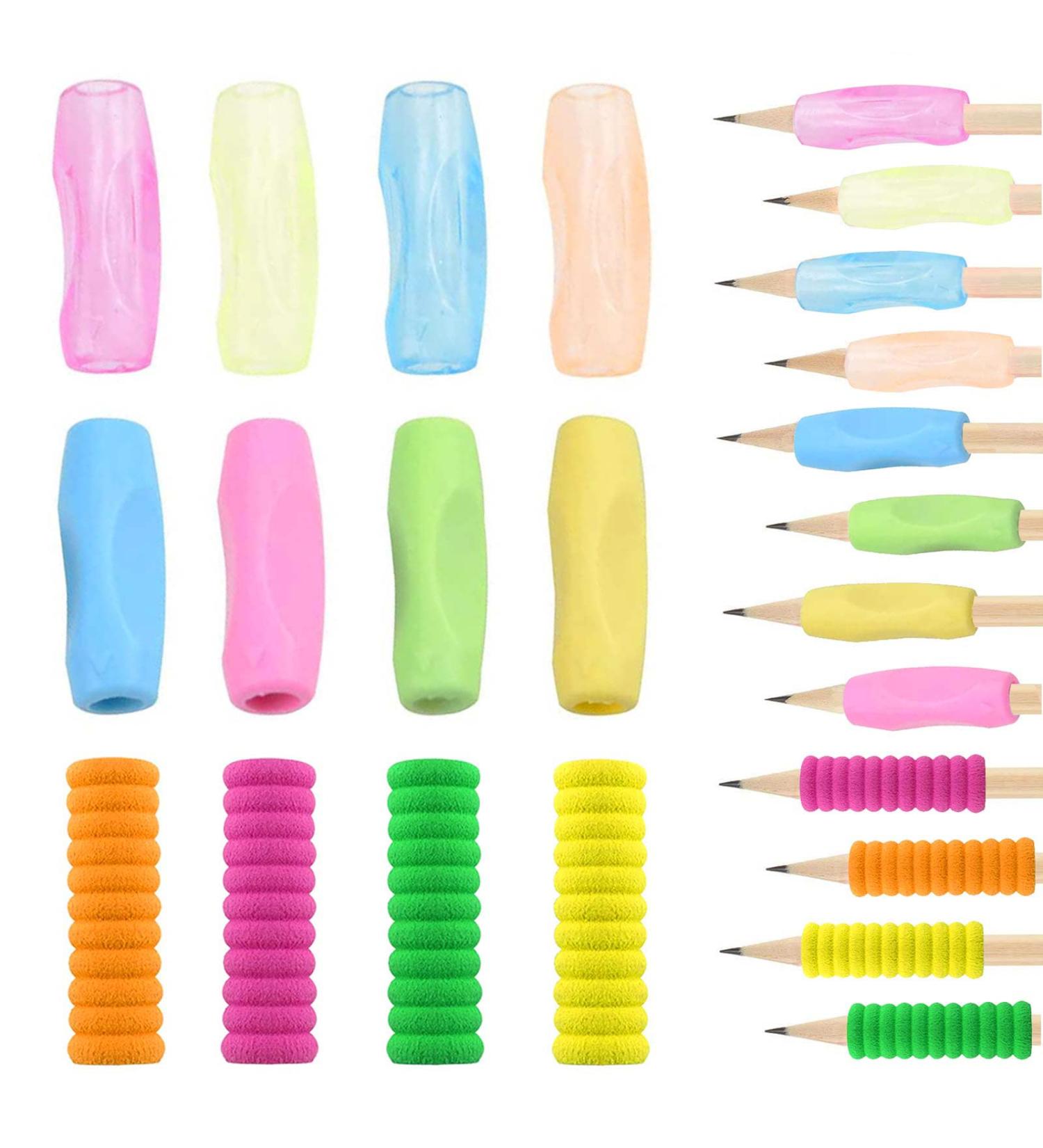 Ergonomic Writing Aid Set for Abbey Children | Silicone Pen Handles for Left-Handed & Right-Handed | Disability-Friendly Writing Tools - Buy Online on GoSupps.com
