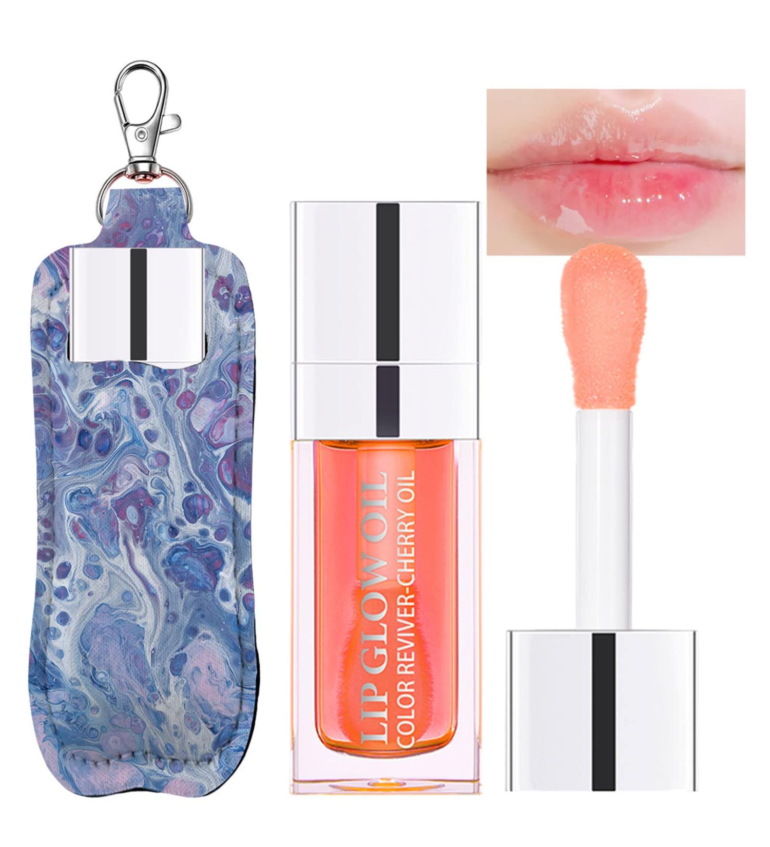 Meilury Plumping Lip Oil - Hydrating & Lasting Moisturizing Gloss, Tinted Balm for Dry Lips (01 Pink) - Buy Online on GoSupps.com