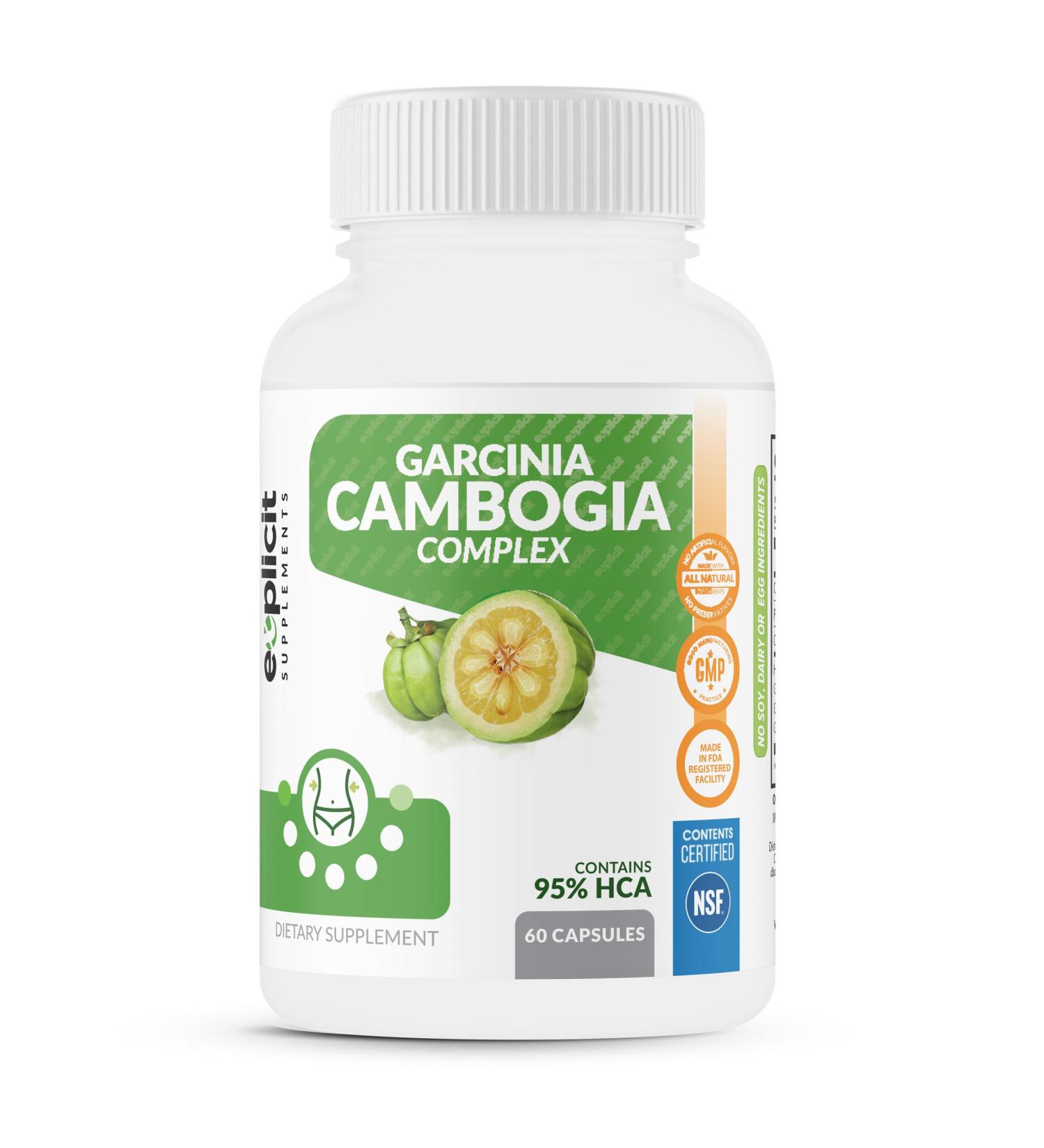 Garcinia Cambogia 95% HCA Natural Simple & Pure Weight Loss Supplement Max Strength 1400mg 1 Month - Buy Online on GoSupps.com