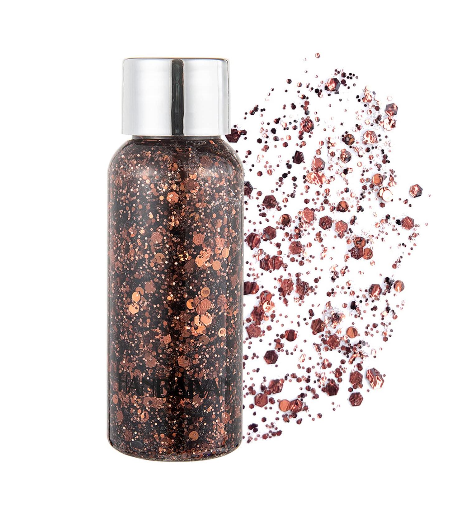 Mermaid Sequins Chunky Glitter Liquid Eyeshadow & Body Gel - 30g (07 Bronze) - Buy Online on GoSupps.com