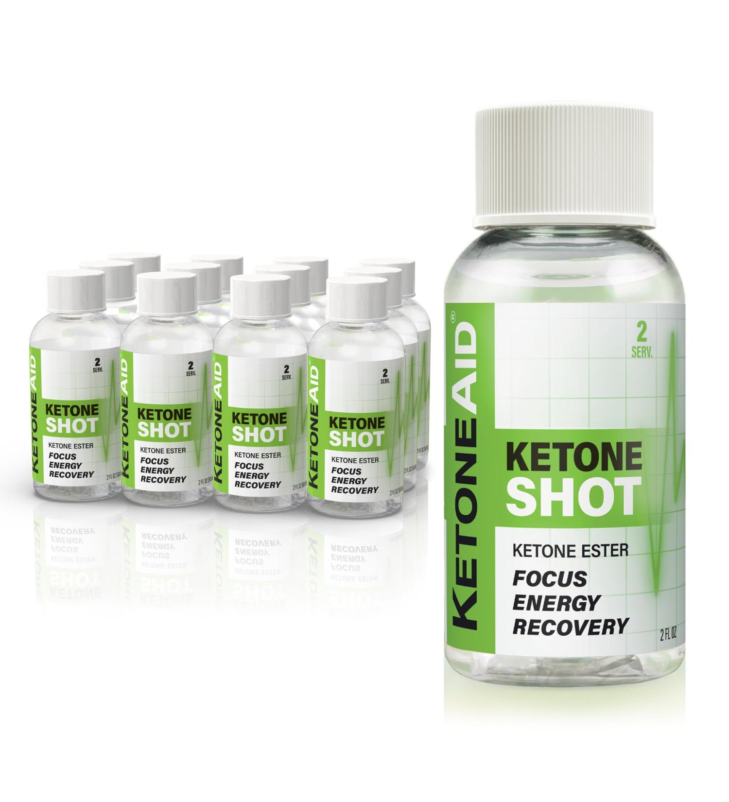 KetoneAid Ketone Shot | Ketone Ester Energy | No Sugar No Caffeine (12 Count) Ketone Shot Peach 2 Fl Oz (Pack of 12) - Buy Online on GoSupps.com