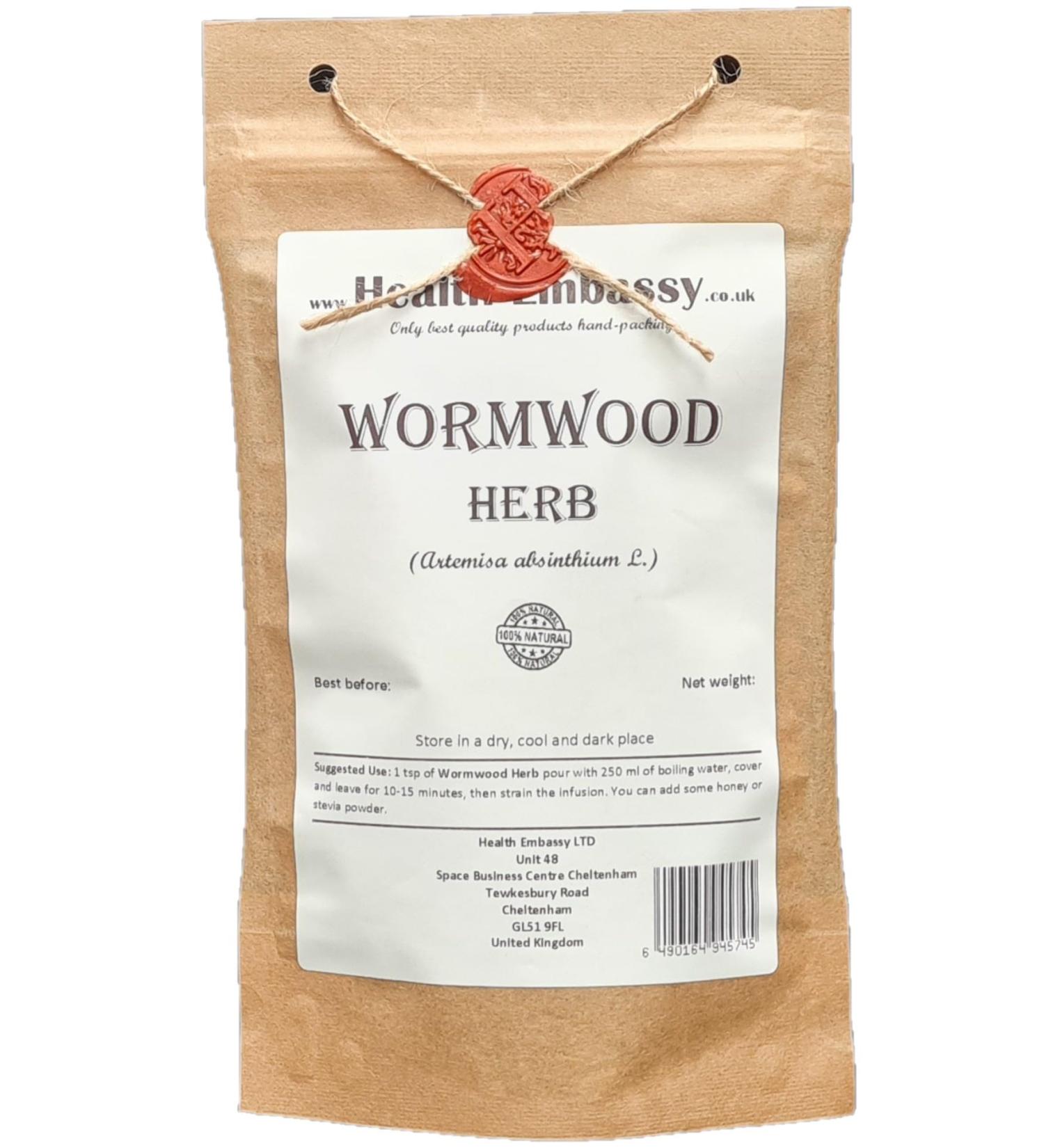  HEALTH EMBASSY Health Embassy Herbe de Absinthe Tisane | Artemisia Absinthium L | Wormwood Herb Tea 100g - Buy Online on GoSupps.com