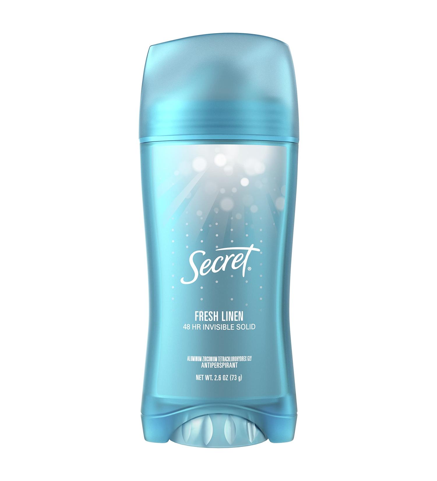 Buy Secret Invisible Solid Antiperspirant & Deodorant - Fresh Linen Scent 2.6 Oz - International Shipping Available - Buy Online on GoSupps.com