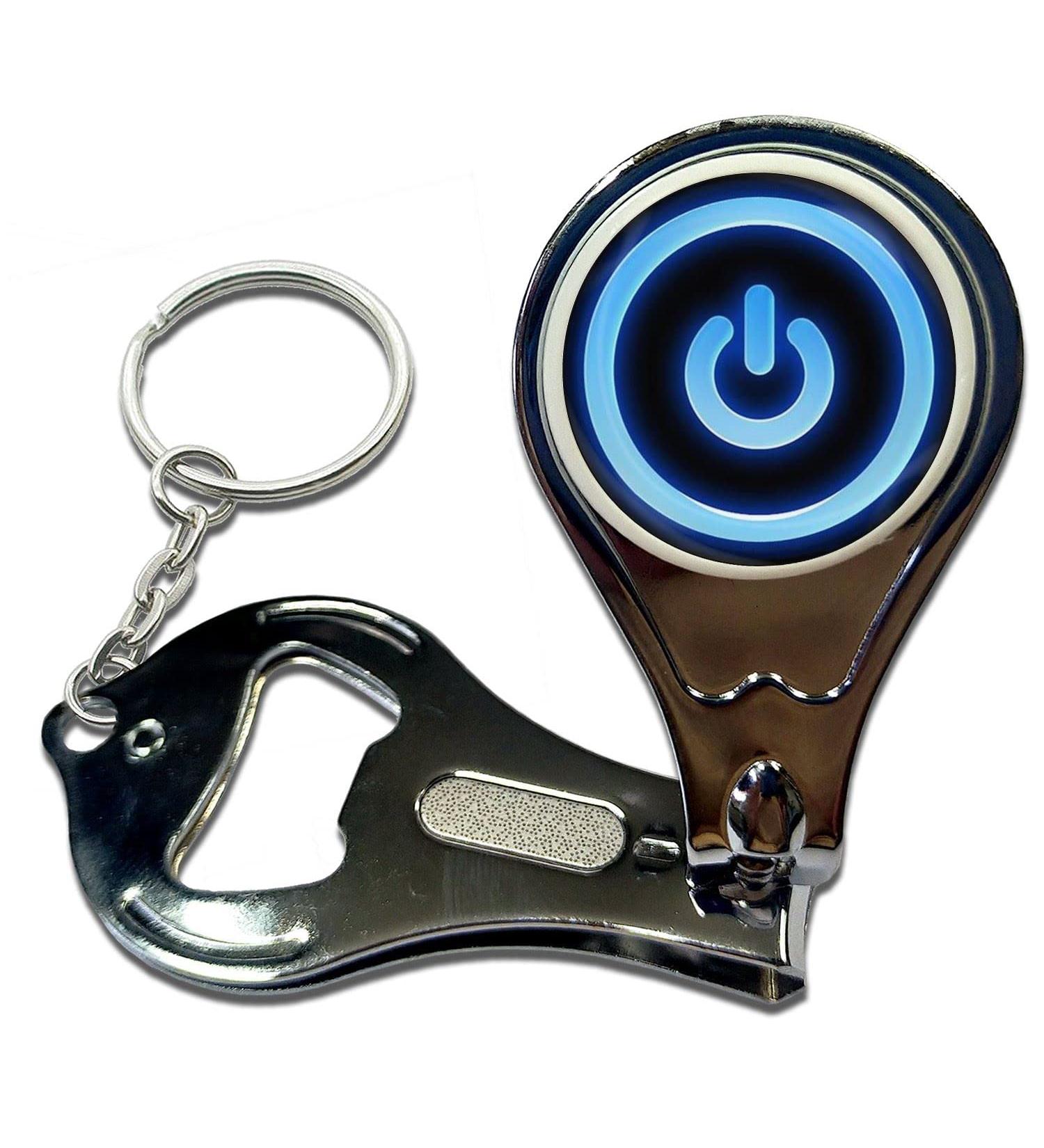 BadgeBeast.co.uk Power On/Off - Key Ring Bottle Opener and Nail Clipper - Buy Online on GoSupps.com