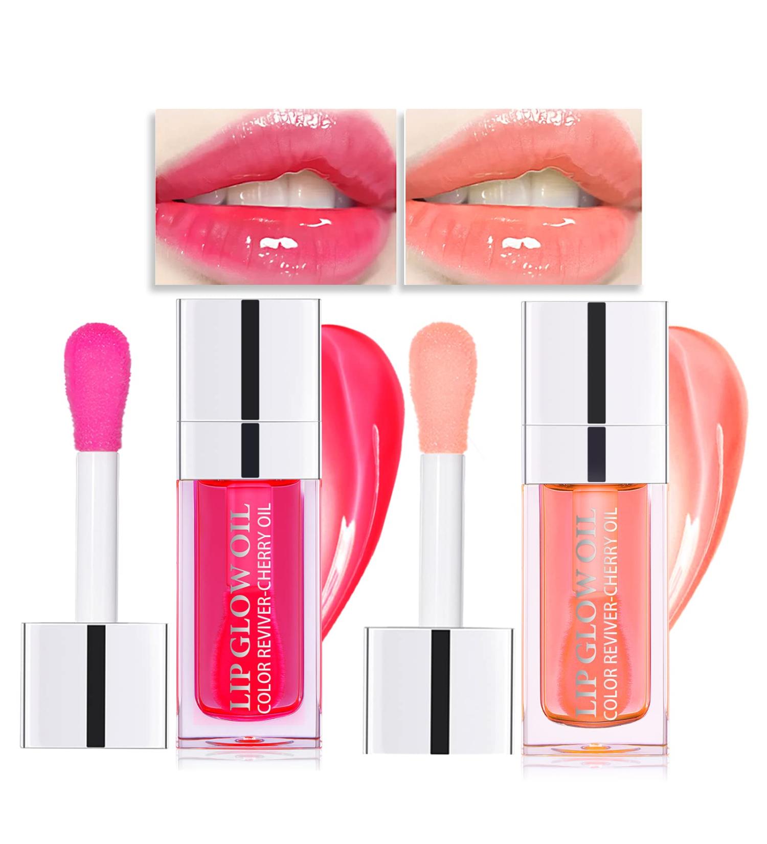 DAGEDA Tinted Lip Oil - Hydrating and Plumping Lip Gloss for Nourishing Glossy Lips (Color A) - Buy Online on GoSupps.com