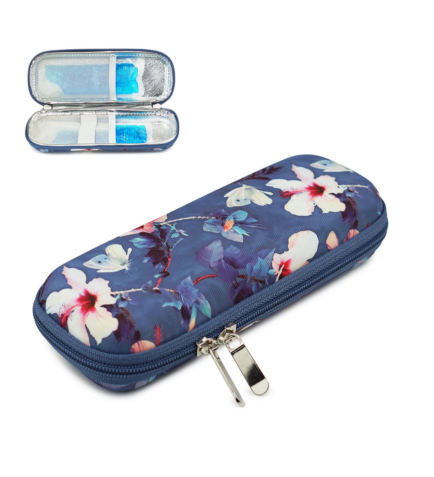 Onegenug Insulin Cooling Bag - Portable Eva Hardshell Case for Insulin Pens & Diabetic Accessories | 2 Cooling Packs Included - Buy Online on GoSupps.com