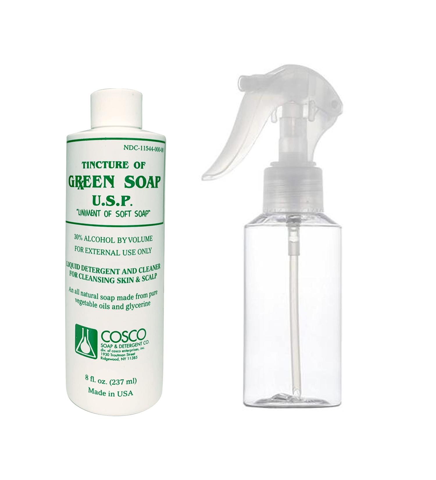 STI Tattoo Supply 8oz Cosco Green Soap Tattoo Stencil Wash and 8oz Diffuser Squeeze Bottle, 2 Piece Assortment