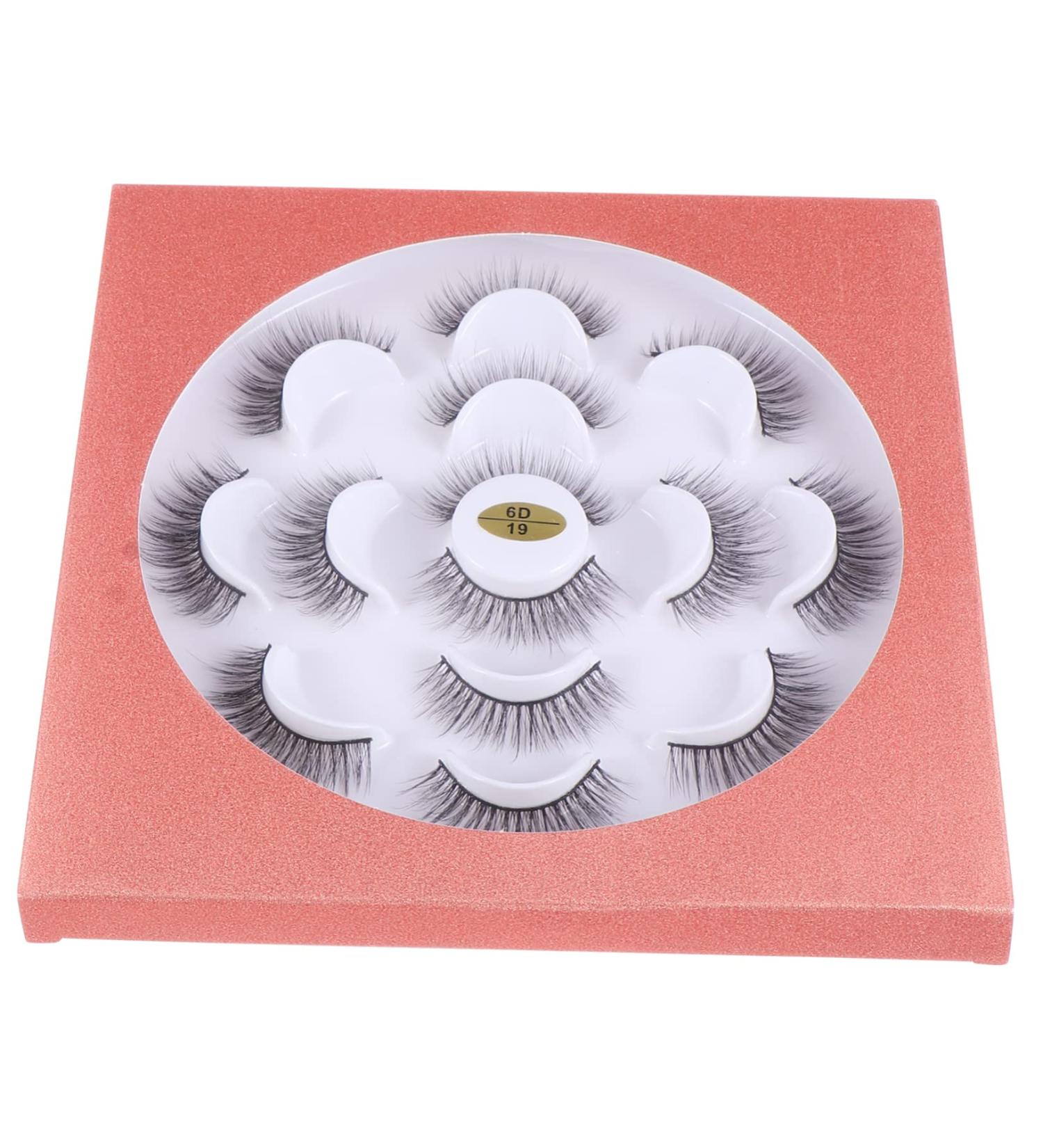 Healeved 7 Pairs Three-dimensional False Eyelashes Curly Eyelashes Fake Lashes Dense Eyelashes Fake Eyelash Eyelashes Extension Stage Eyelash Makeup Eyelashes Natural Eyelashes - Buy Online on GoSupps.com