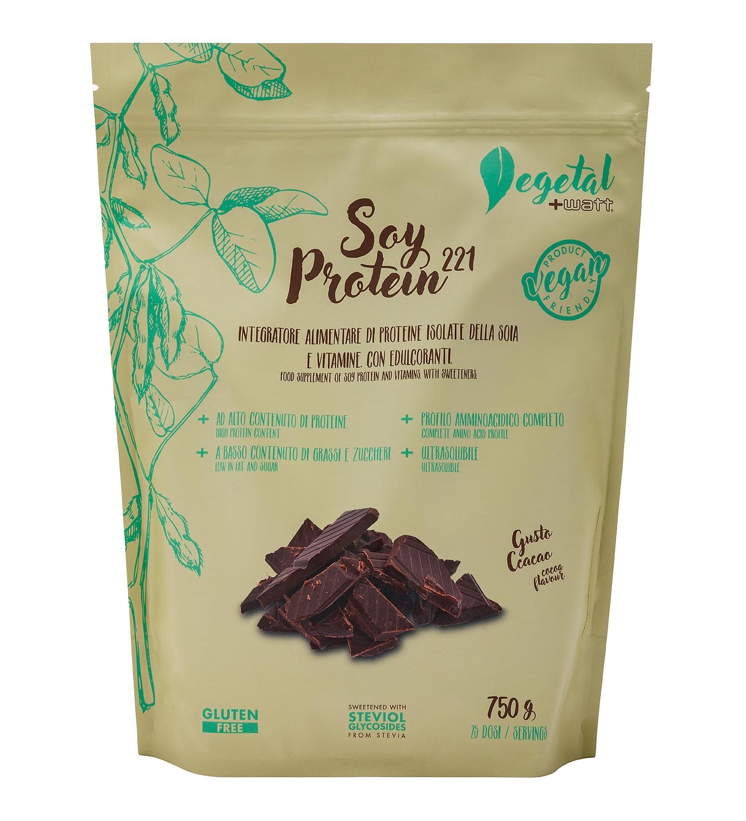 +WATT SOY PROTEIN 221 750 gr cocoa - Buy Online on GoSupps.com