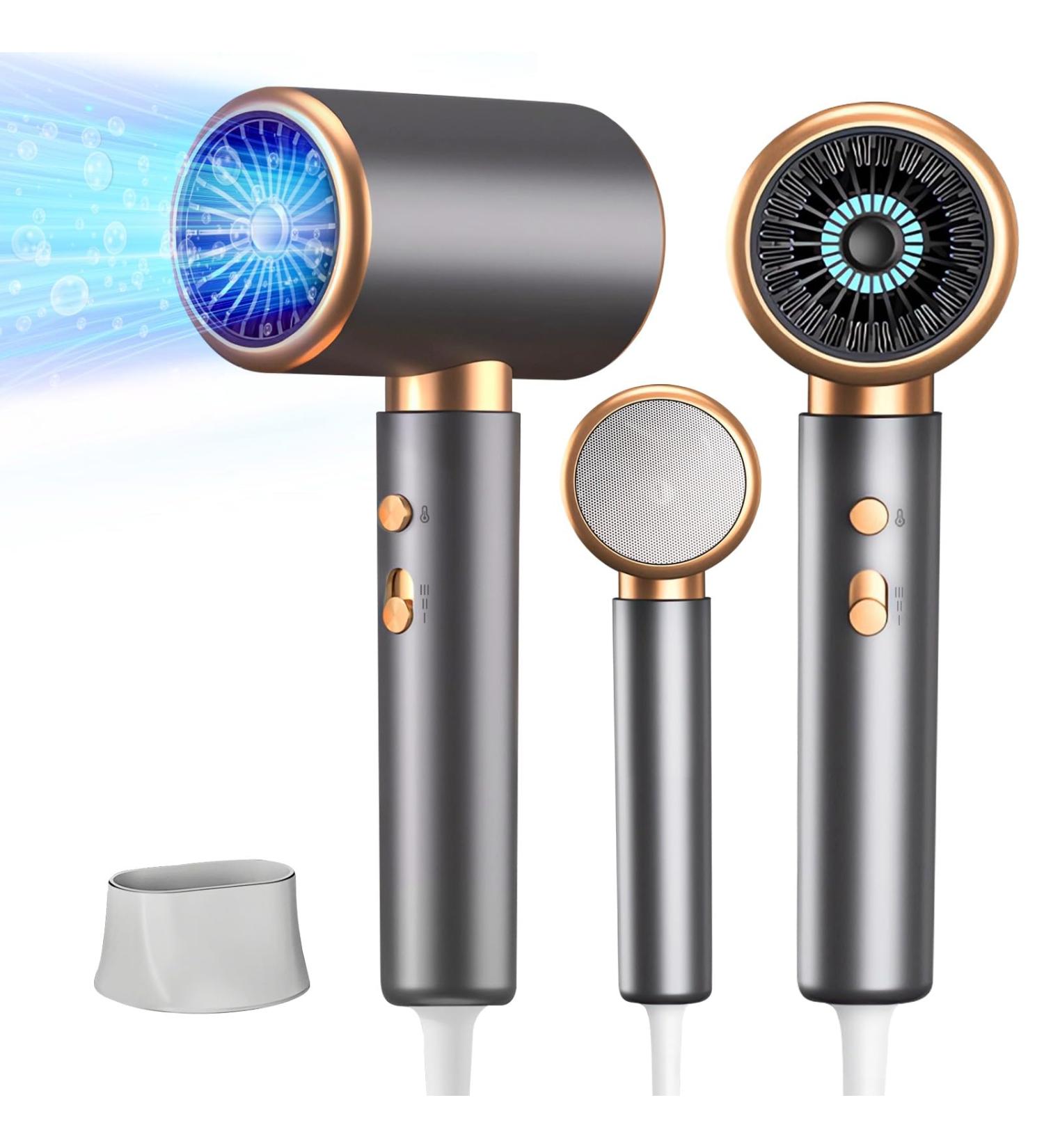 Journeyside 2000W Professional Hair Dryer - Ions 2 Speed 3 Temp Levels Overheating Protection Home Styling Gray-01 - Buy Online on GoSupps.com