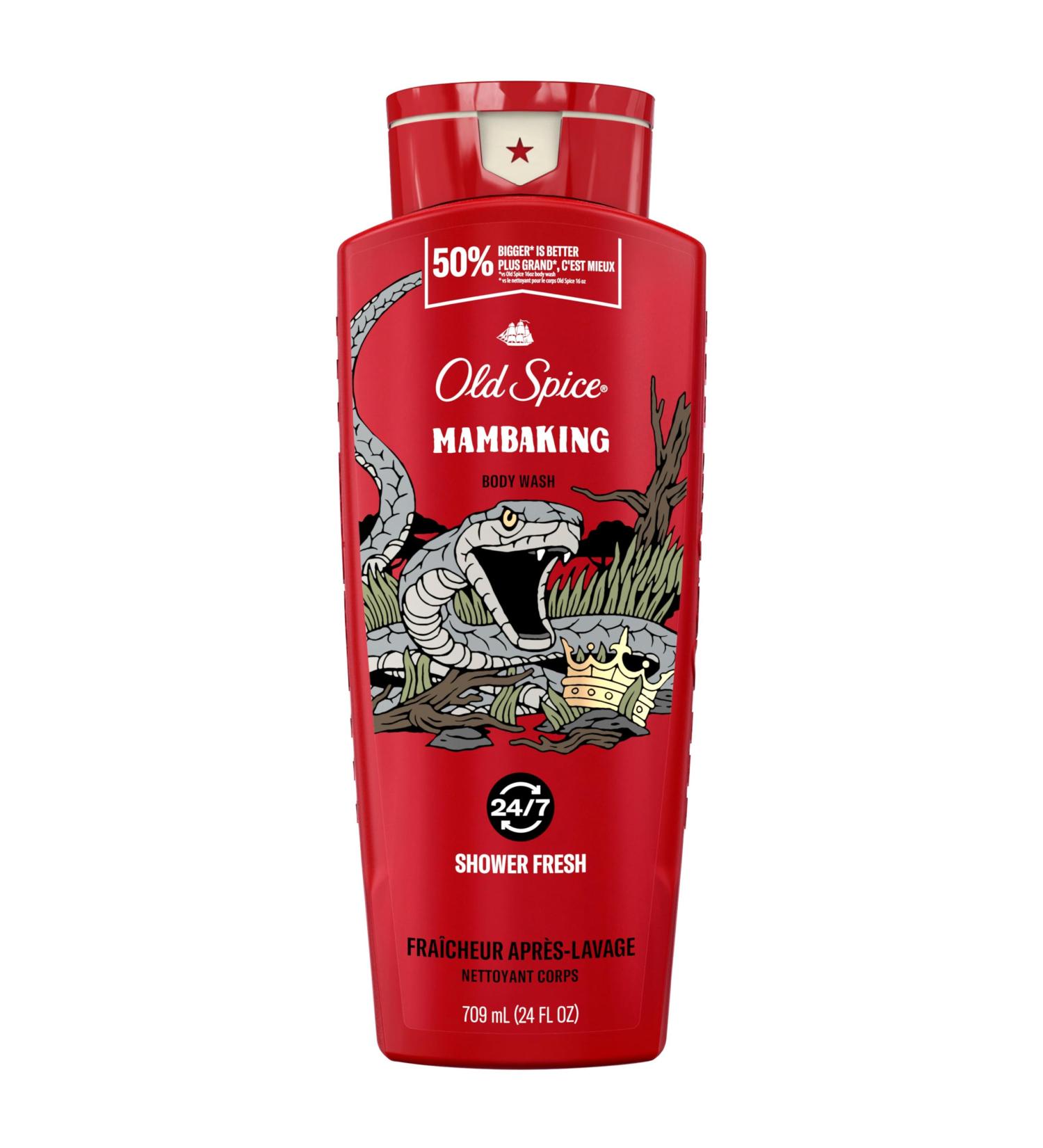 Old Spice Body Wash for Men MambaKing Long Lasting Lather 709 ml Body Wash Mamba King - Buy Online on GoSupps.com