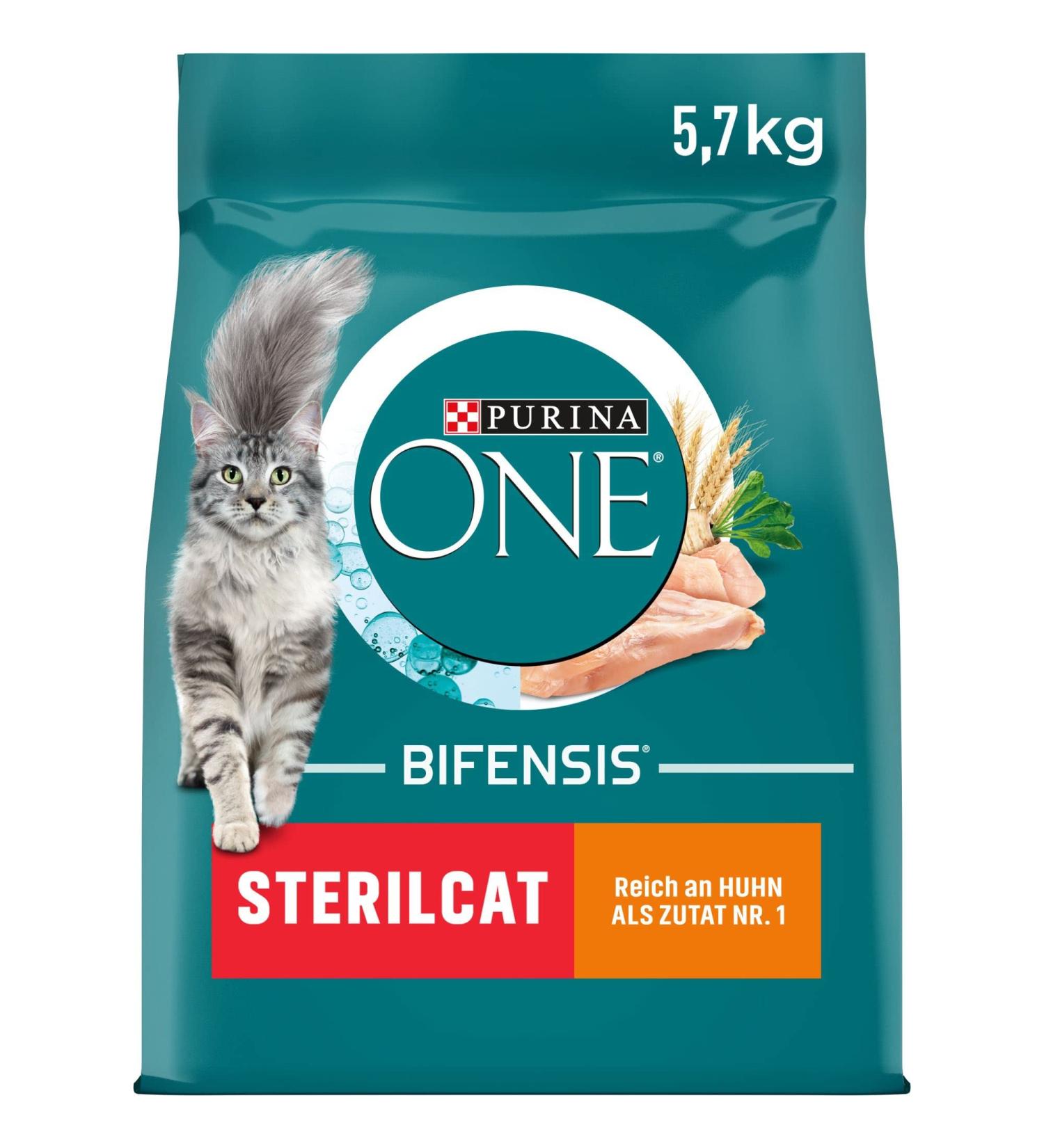 PURINA ONE BIFENSIS STERILCAT Dry Cat Food - Rich in Chicken for Sterilized Cats (5.7kg) - International Shipping Available - Buy Online on GoSupps.com
