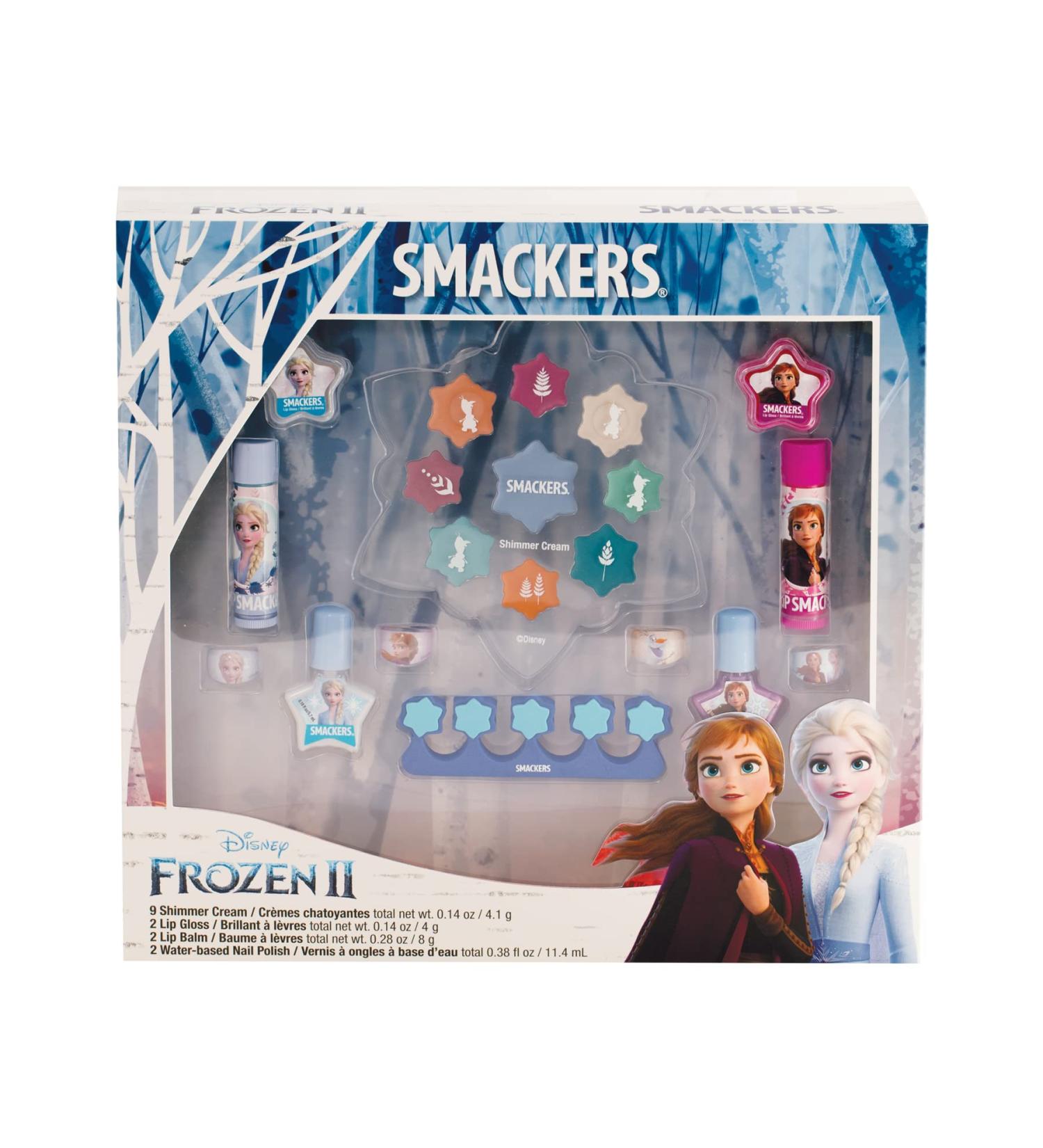 Disney Frozen II Color Makeup Set for Girls: Shimmer Cream, Lip Gloss, Lip Balm, Nail Polish - Buy Online on GoSupps.com