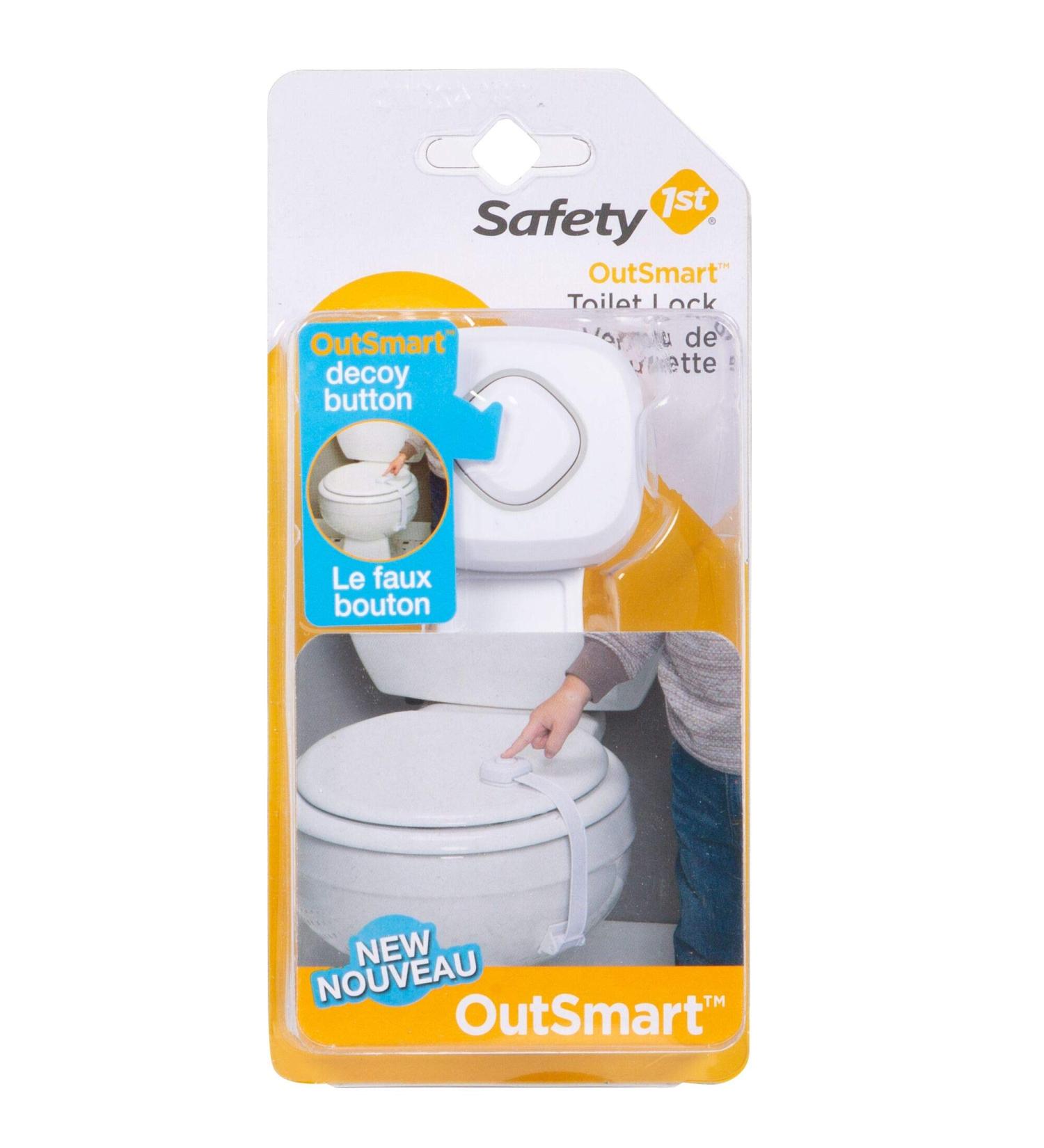 Safety 1st OutSmart Toilet Lock - White, 1 Count | Childproofing Essential - Buy Online on GoSupps.com