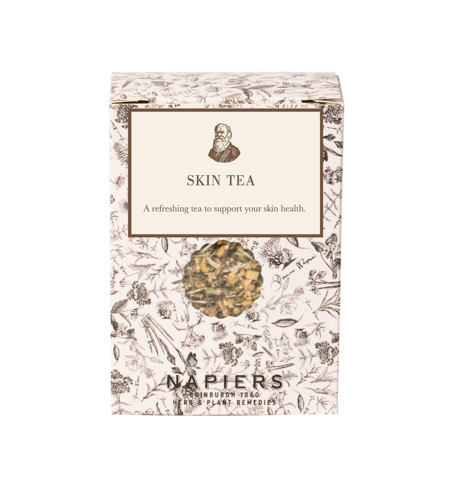 Napiers Skin Tea | Loose Leaf Tea | Herbal Blend for Skin Health | 100g - Buy Online on GoSupps.com