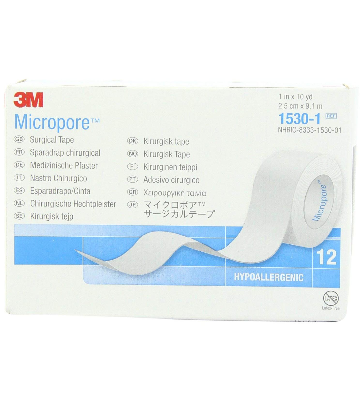 Medical Tape Micropore Paper 1 Inch x 10 Yards - Non-Sterile 120 Per Case - Ideal for Sensitive Skin | International Shipping Available - Buy Online on GoSupps.com