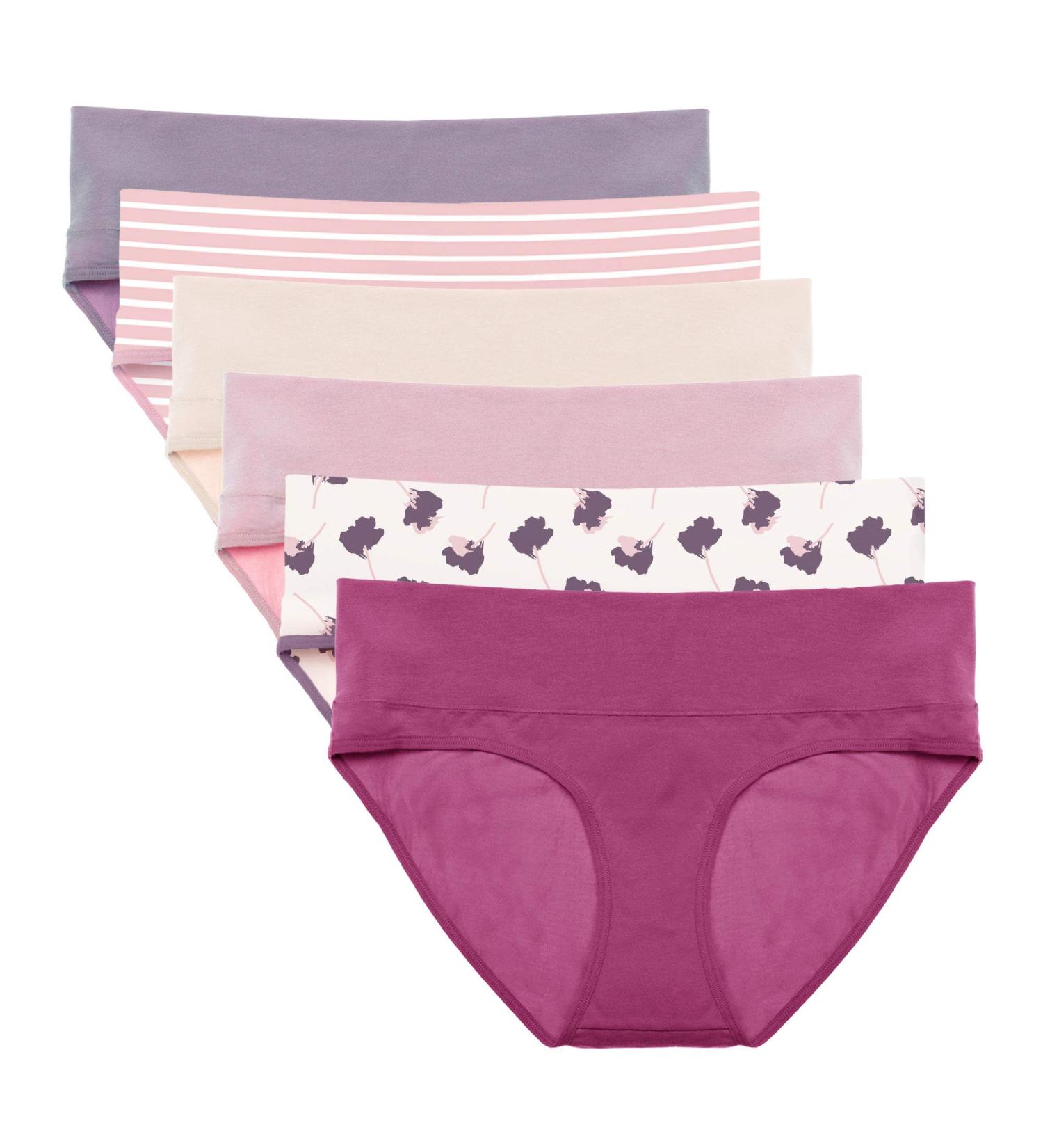 Intimate Portal Maternity Knickers 6-pack | Pregnancy Postpartum Underwear | Foldable Under Bump Pants - Floreus - Buy Online on GoSupps.com