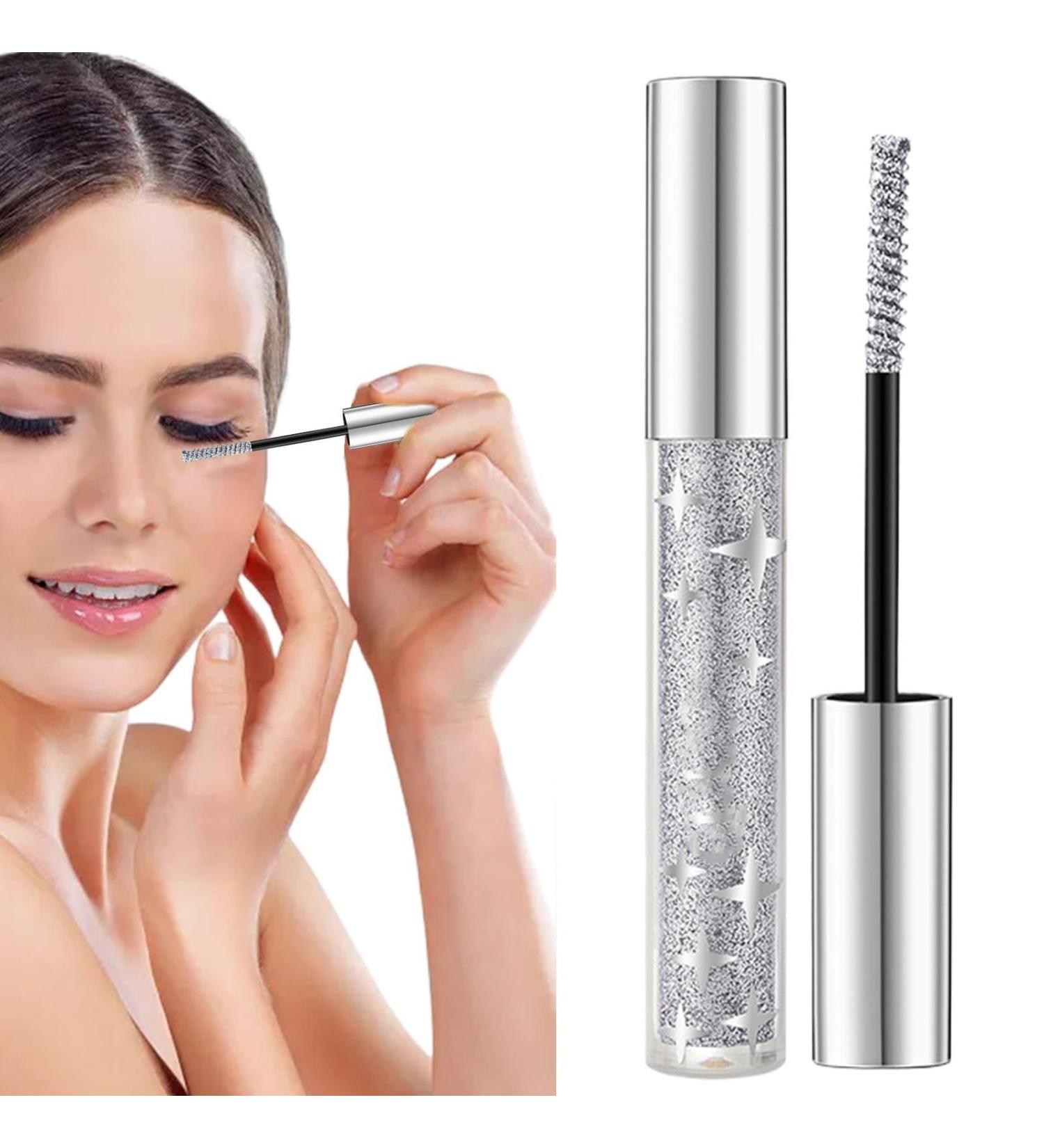 Shining Mascara Shimmer Mascara Glitter Mascara Eyeshadow Waterproof and Durable Quick Dry Mascara for Eyelash Extensions Creates a Subtle Shimmer Look for Your Lashes - Buy Online on GoSupps.com