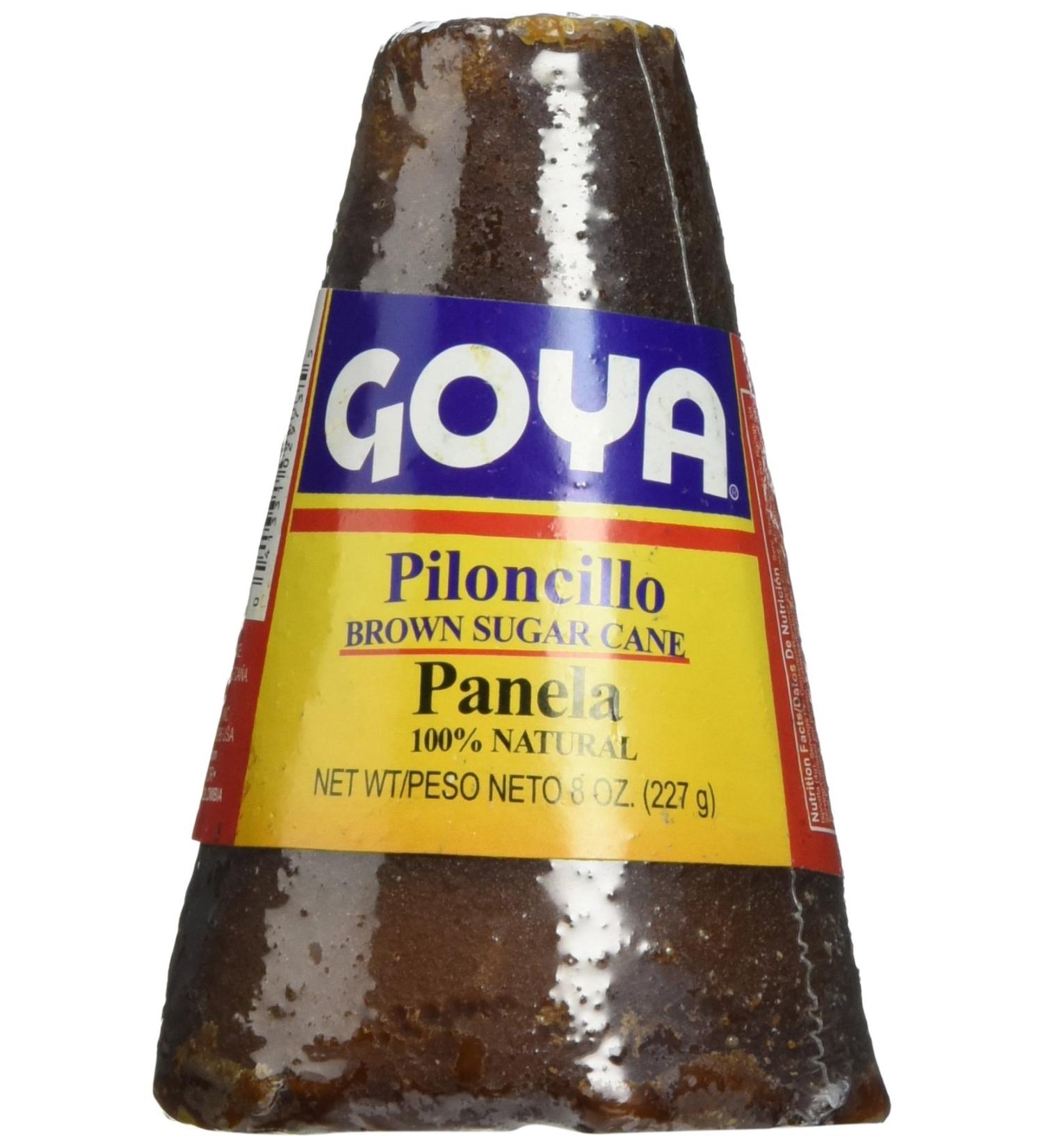 Goya Piloncillo Panela, Brown Sugar Cane 8 Oz (Pack of 2)