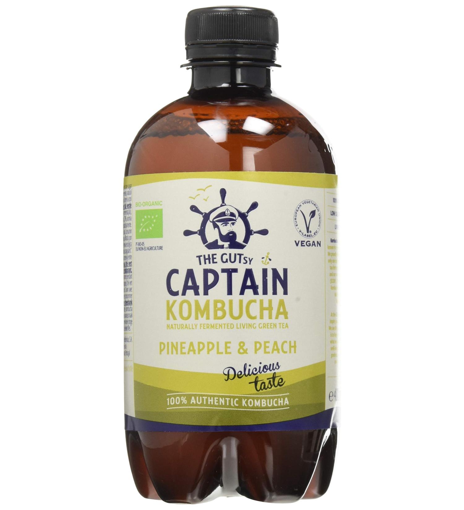 Captain Kombucha - Pineapple Peach Splash - 400 milliliters - Buy Online on GoSupps.com