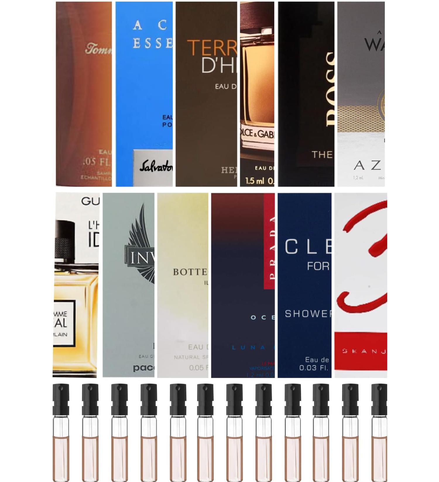Cologne High End Designer Fragrance Sampler Set for Men - A Pack of 12 Sample Vials - Buy Online on GoSupps.com