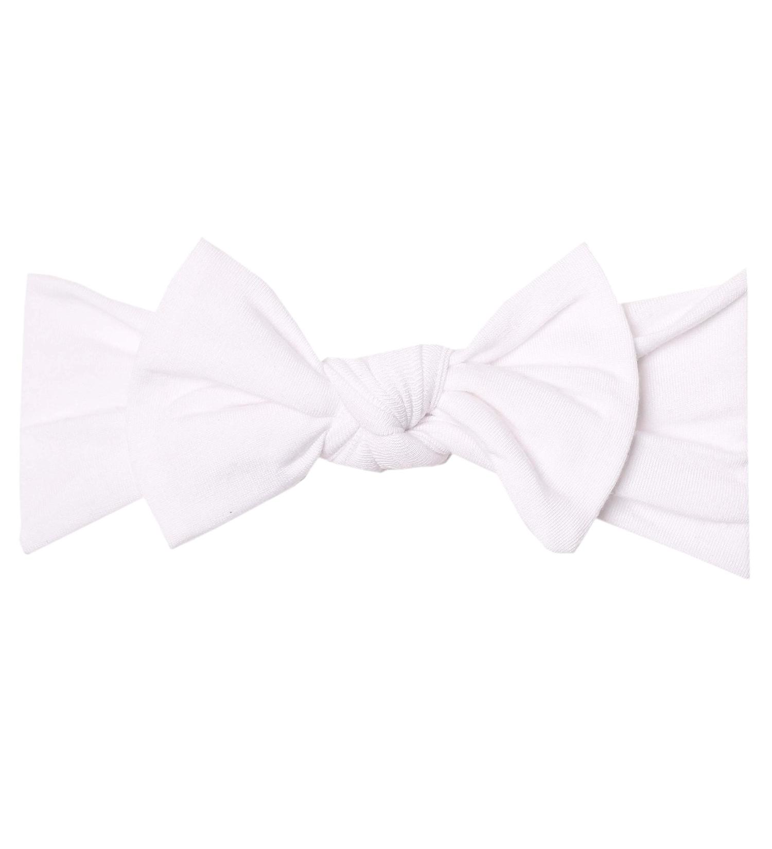 Copper Pearl Baby Stretchy Knit Headband Bow in Dove - Soft and Stylish Accessory - Buy Online on GoSupps.com