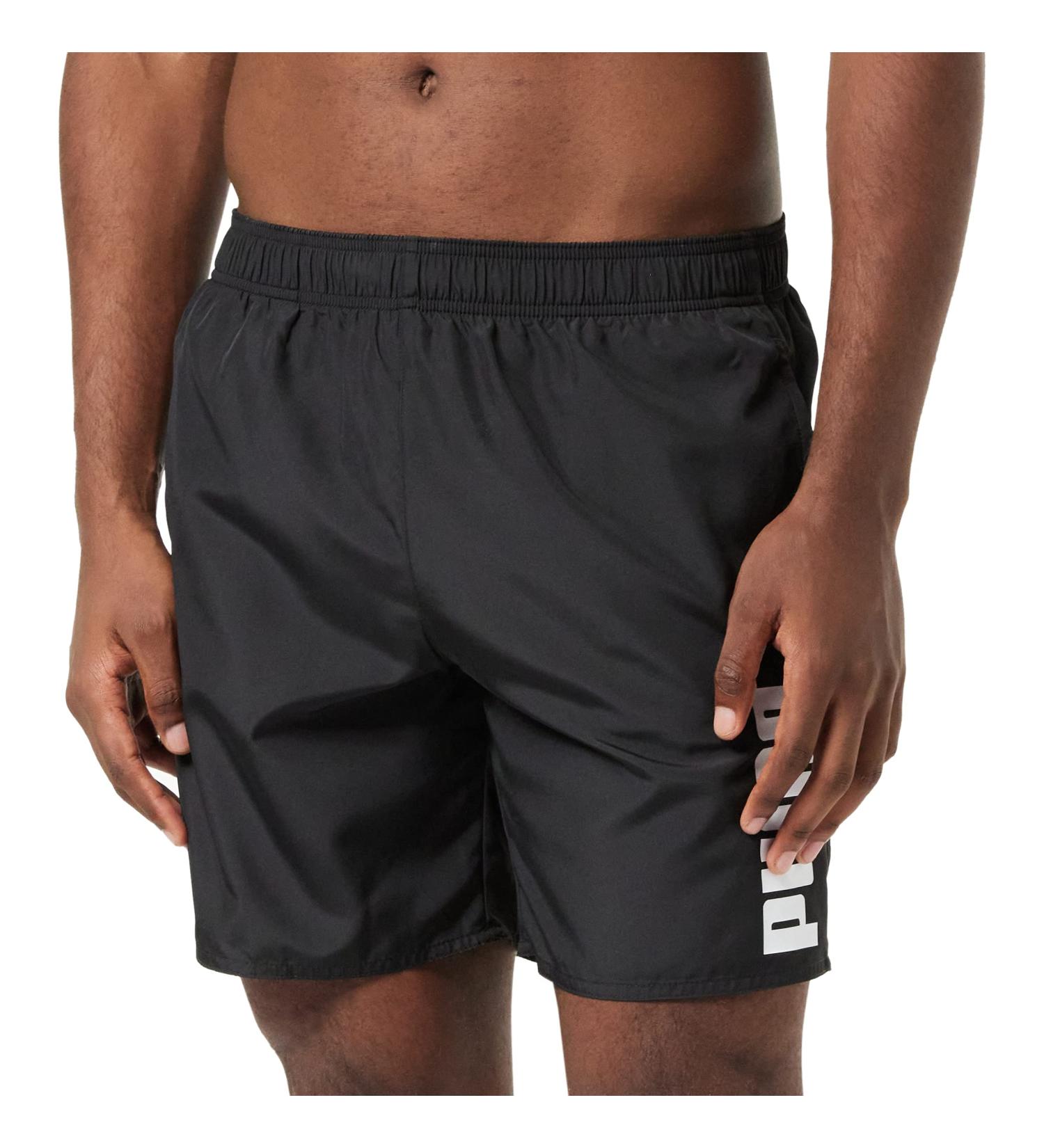 PUMA Men's Black Mid Shorts Swim Trunks - Stylish & Comfortable Swimwear for All Sizes - International Shipping Available - Buy Online on GoSupps.com