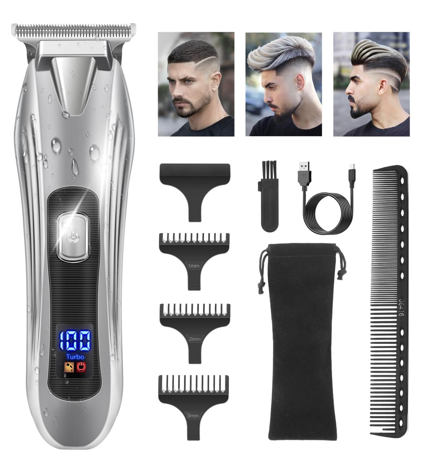 HSKAI Hair Clippers Cordless - Beard Trimmer Men with LED Display 7000RPM Rechargeable T-Blade Hair Trimmer Barber Clipper for Home Haircuts Detailer Trimming and Baldheaded Shaver Gifts for Men # 1 - Buy Online on GoSupps.com