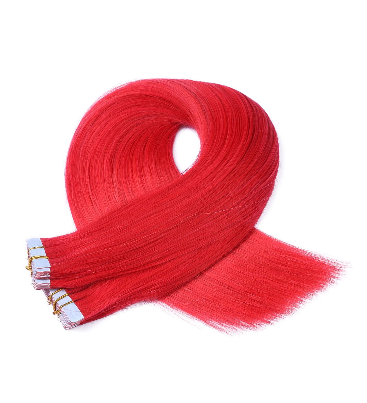 Red Tape In Hair Extensions 70cm - 10 Bricks 4cm Wide - 100% Remy Human Hair | Novon Hair Extensions - Buy Online on GoSupps.com