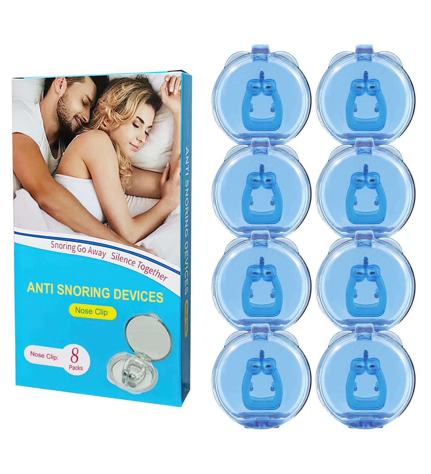 Silicone Magnetic Anti-Snoring Nose Clip - Stop Snoring & Improve Sleep (8pc) - Buy Online on GoSupps.com