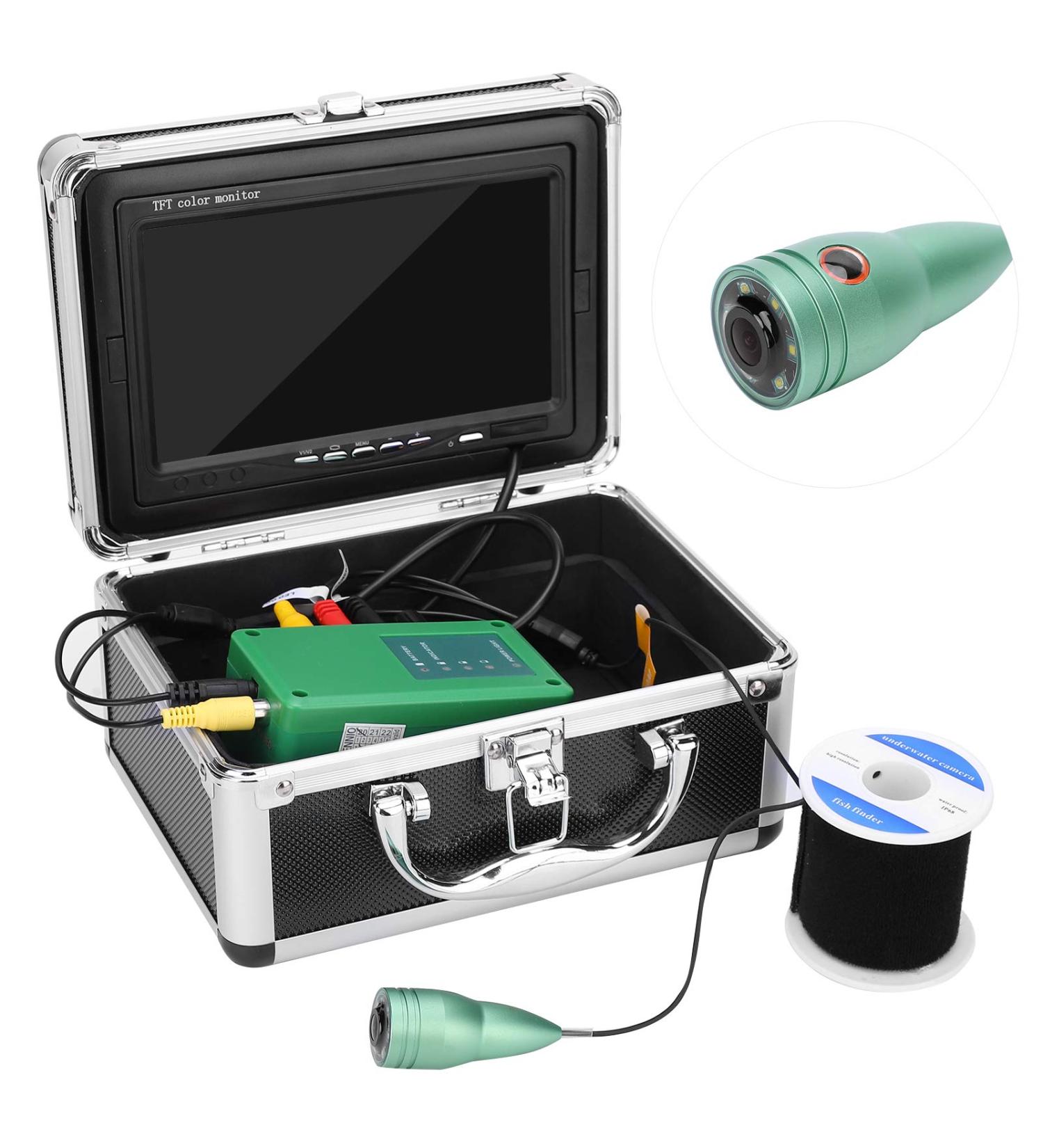 7in 1000TVL Underwater Fishing Camera - 50m Cable 6 LED Lights for ICE Sea & Boat Fishing | EU Shipping Available - Buy Online on GoSupps.com