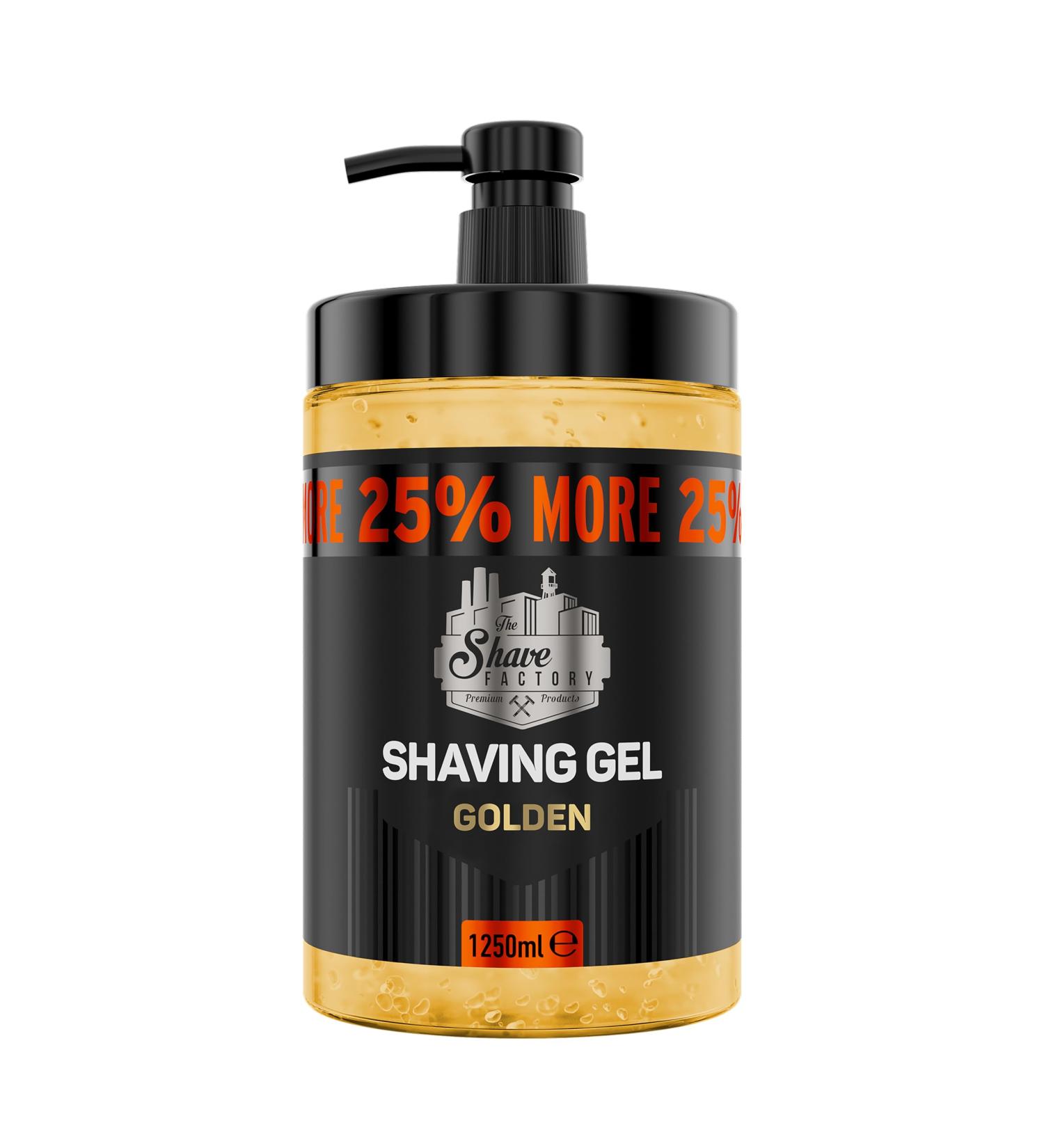 The Shave Factory Shaving Gel (Golden 1250ML) - Buy Online on GoSupps.com