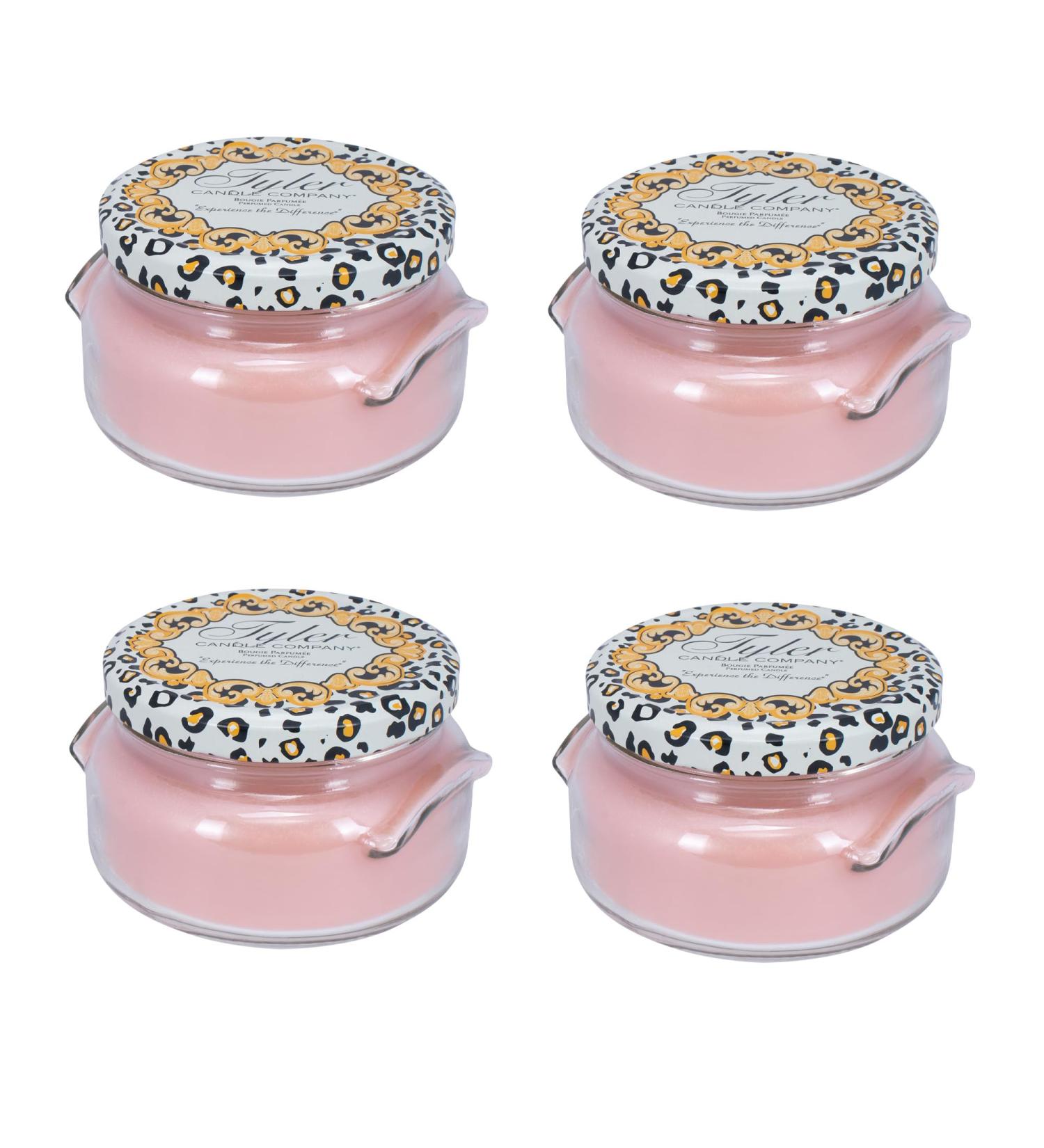 Tyler Pastel Peach Aromatherapy Candle Pack of 4 - Scented 11 Oz Glass Jar - International Shipping Available - Buy Online on GoSupps.com
