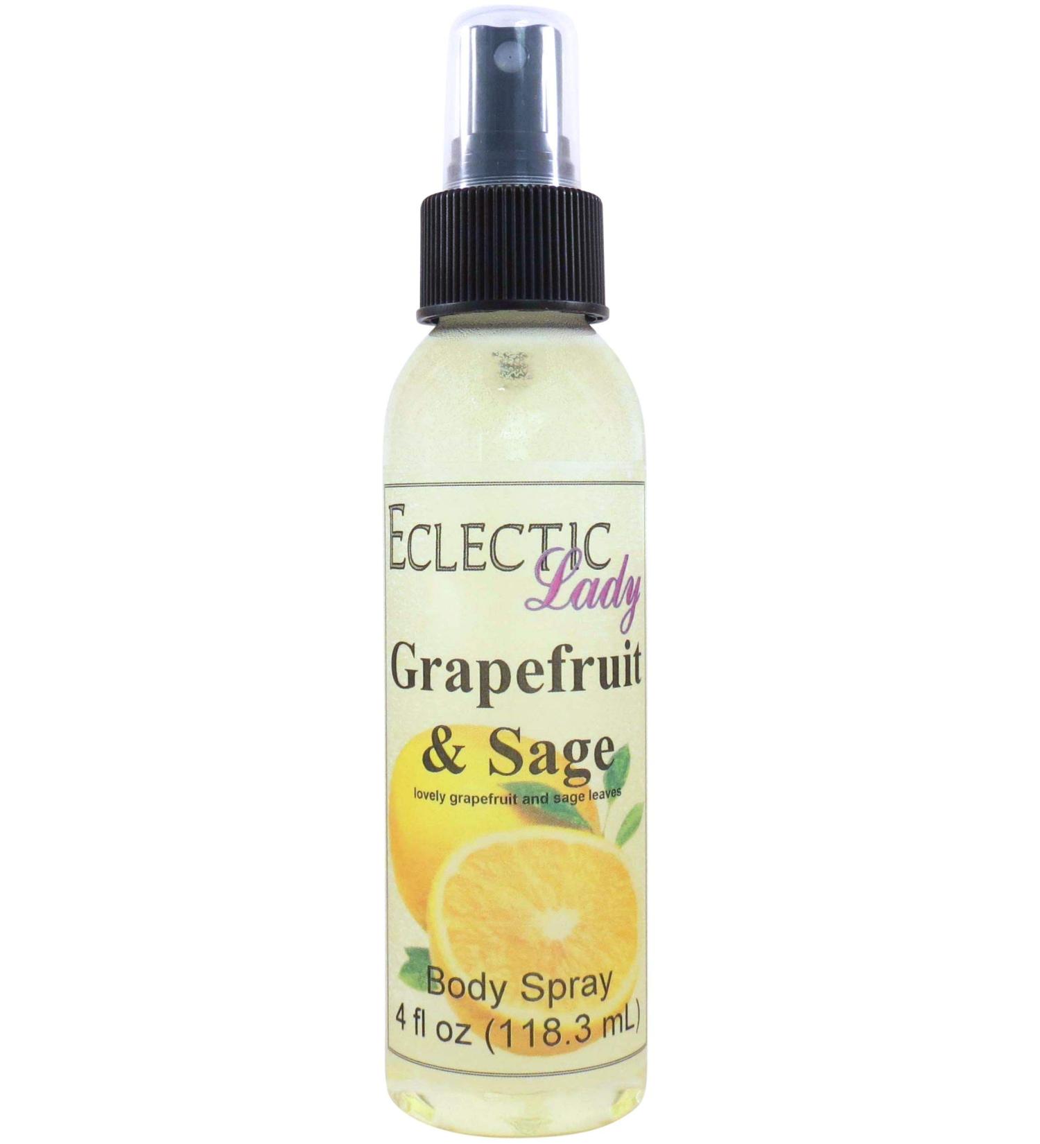 Grapefruit And Sage Body Spray (Double Strength) 4 ounces Body Mist for Women with Clean Light & Gentle Fragrance Long Lasting Perfume with Comforting Scent for Men & Women Cologne with Soft 4 Fluid Ounces (Double Strength) - Buy Online on GoSupps.com