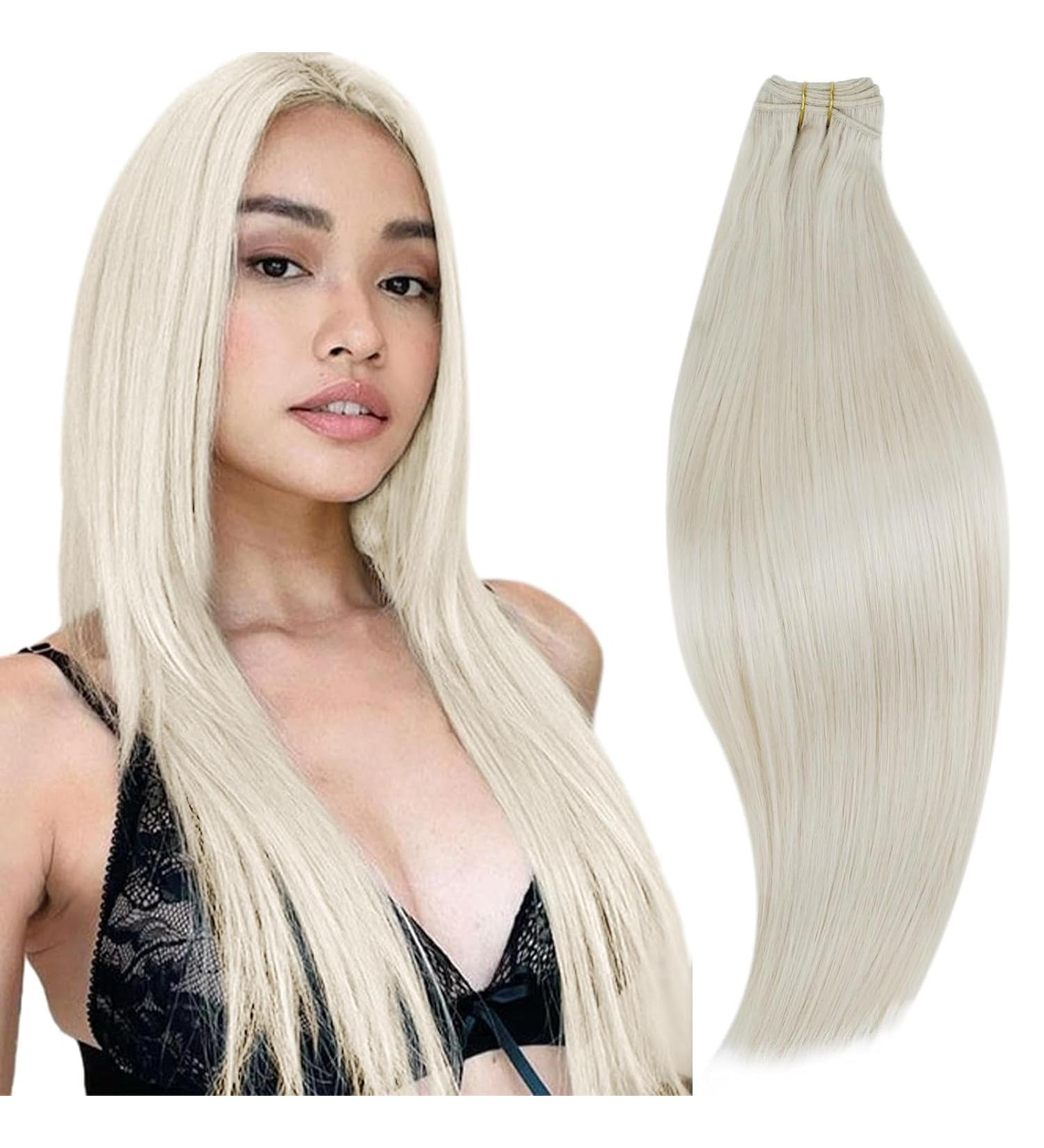 Runature 40cm Remy Hair Extensions - Blond #800 | 100g Real Hair for Seamless Weave - Buy Online on GoSupps.com