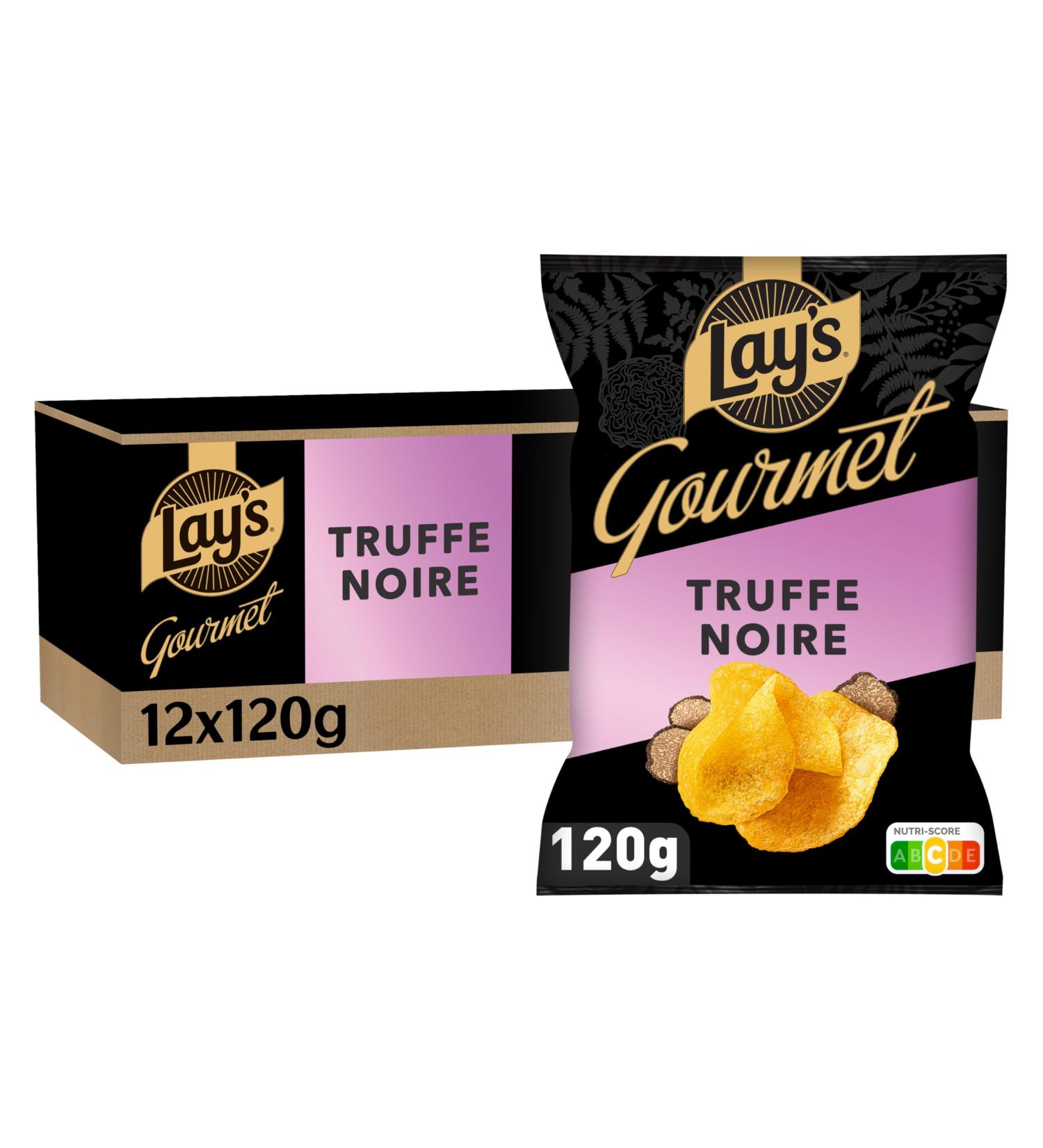 LAY'S Gourmet Chips Saveur Truffe 120g - Lot de 12x120g