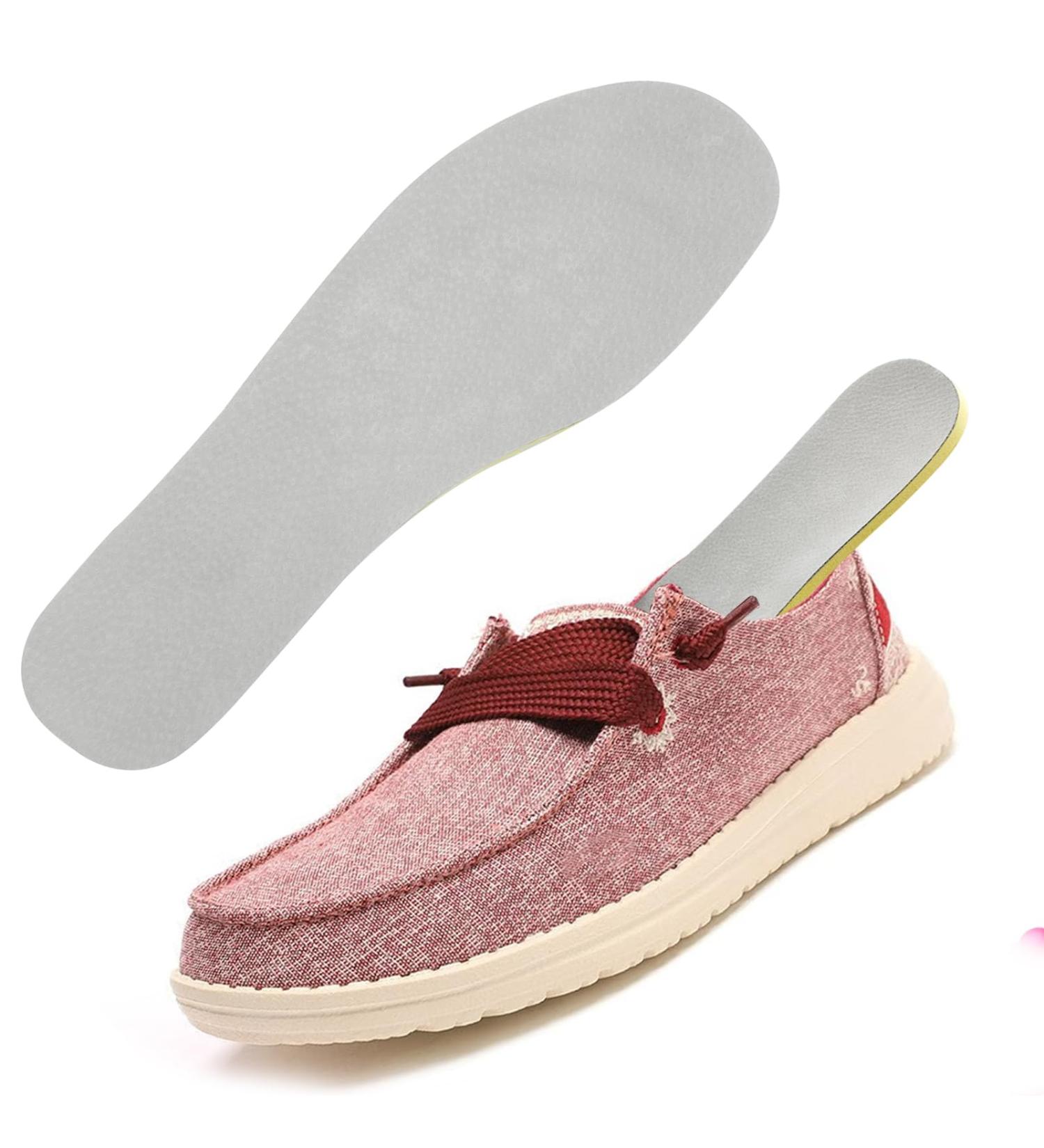 Women's Memory Foam Insoles for Hey Dude Wally - Lightweight Comfortable & Shock Absorbing Footwear Inserts (W7 - Buy Online on GoSupps.com