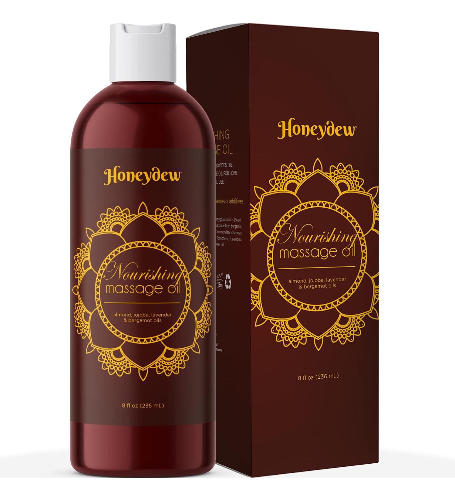 Relaxing Massage Oil - Absorbent Aromatherapy for Couples and Self Care | Bergamot, Sweet Almond, Jojoba, Lavender Essential Oils - Buy Online on GoSupps.com