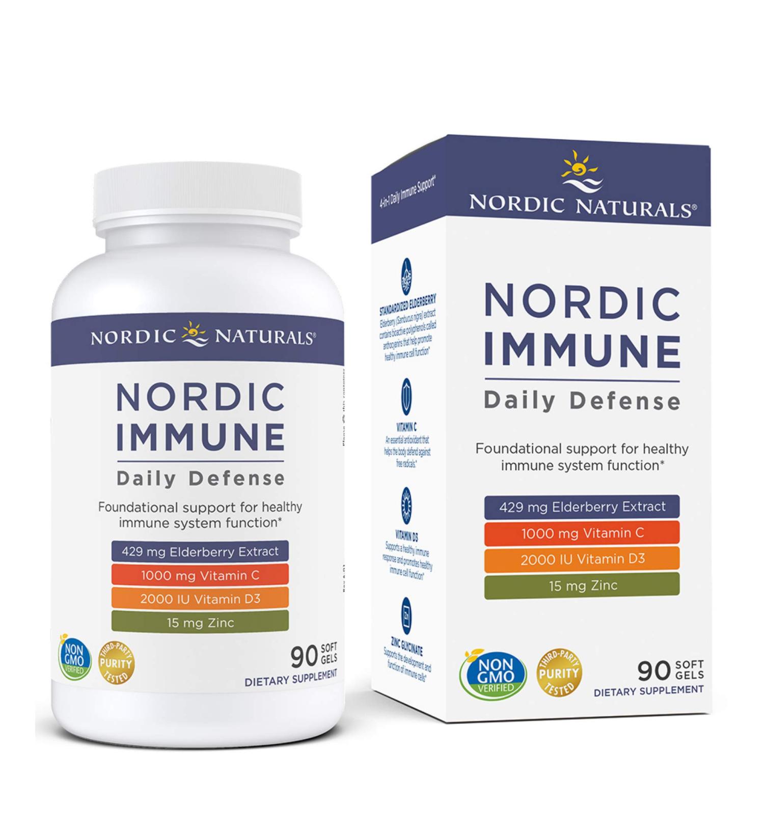 Buy Nordic Naturals Immune Daily Defense 90 Soft Gels - Boost Your Immunity - Buy Online on GoSupps.com