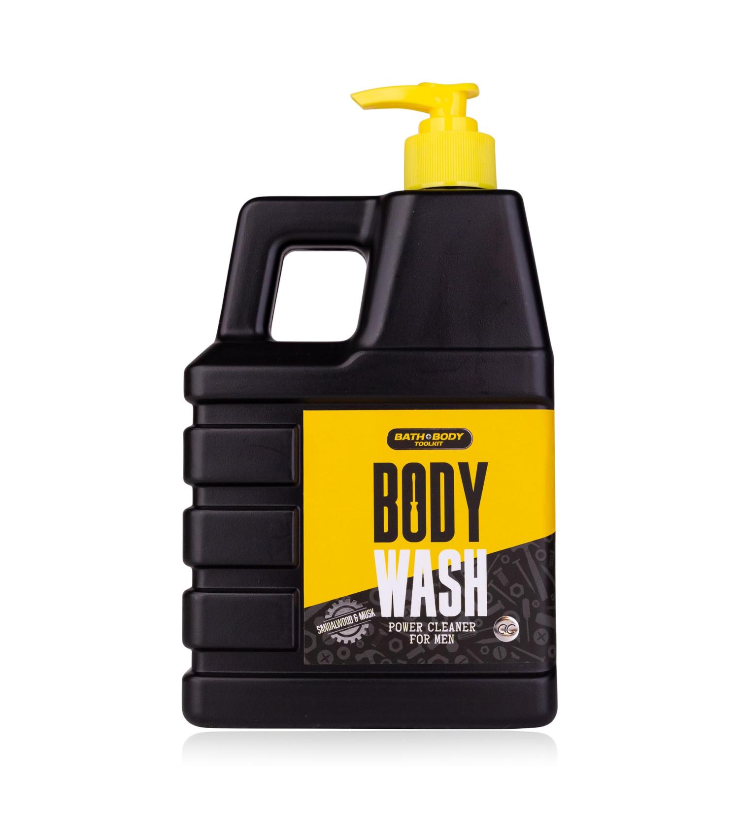 Accentra shower gel bath & body tool kit in XL pump dispenser 740ml in canister form fragrance Sandalwood & Musk- bathing and shower gel for men shower gel XL in pump dispenser