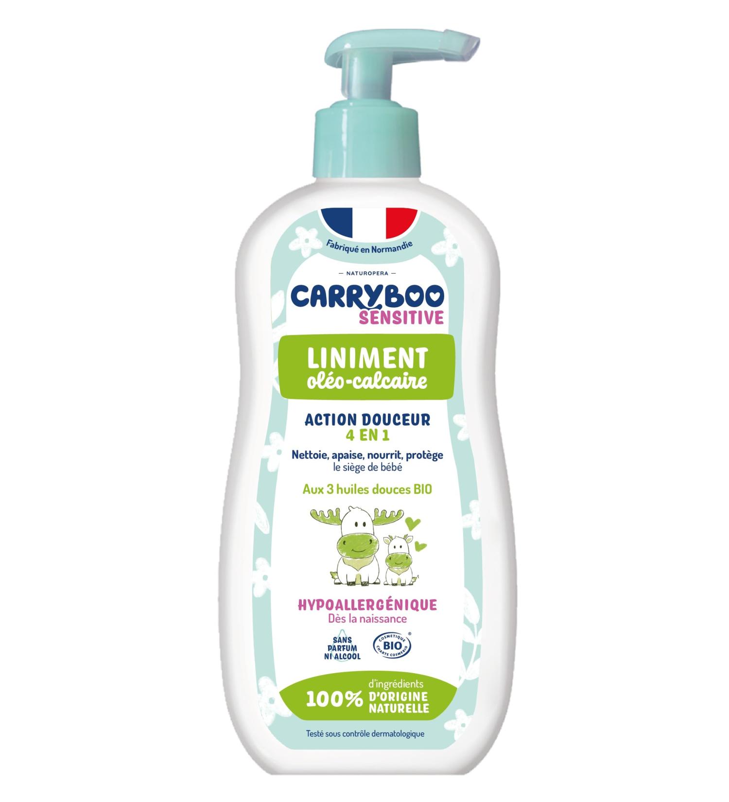 CARRYBOO - Liniment Ol o-calcaire aux 3 huiles Bio - Flacon pompe 450ml - Switch - Buy Online on GoSupps.com